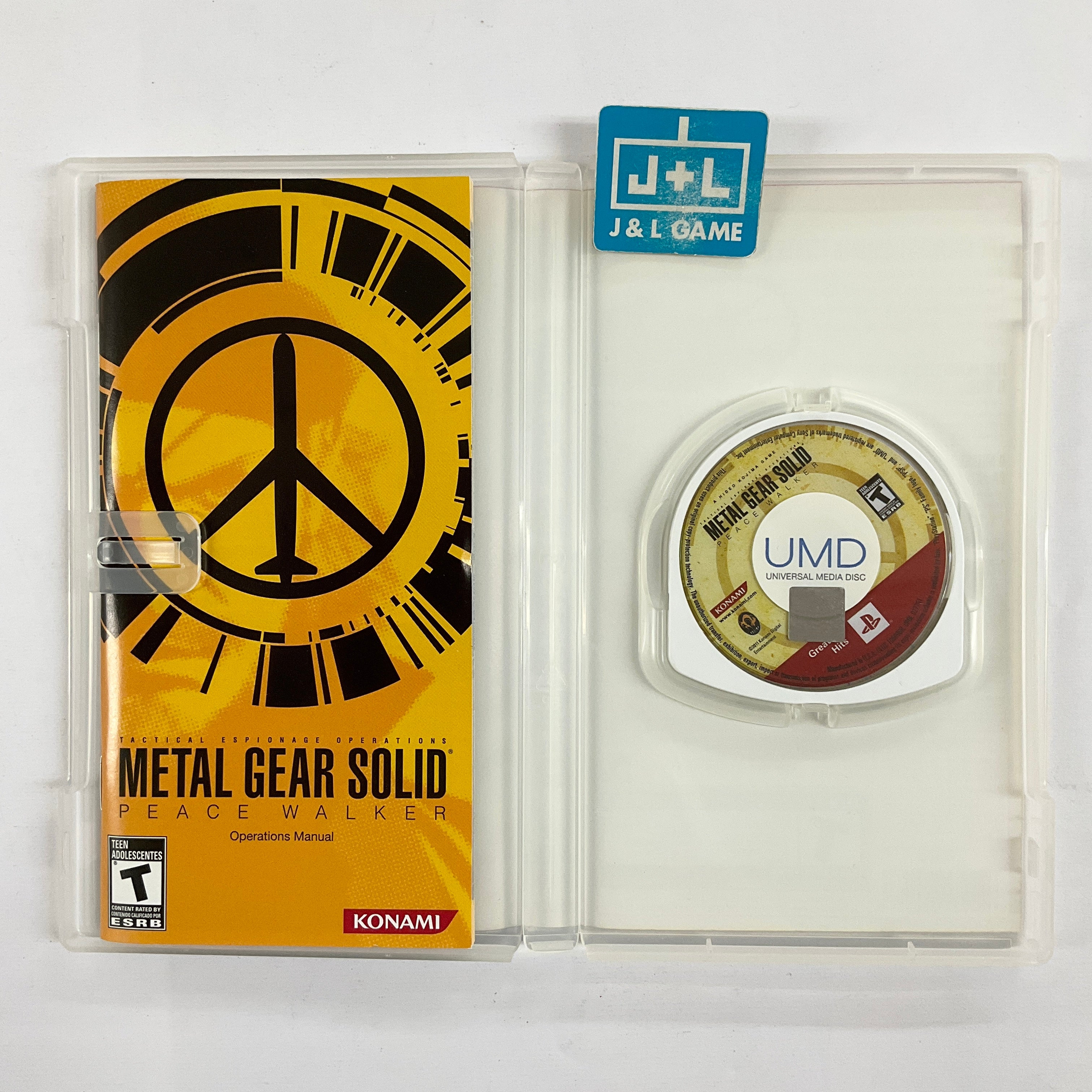 Metal Gear Solid: Peace Walker (Greatest Hits) - SONY PSP [Pre-Owned] Video Games Konami   