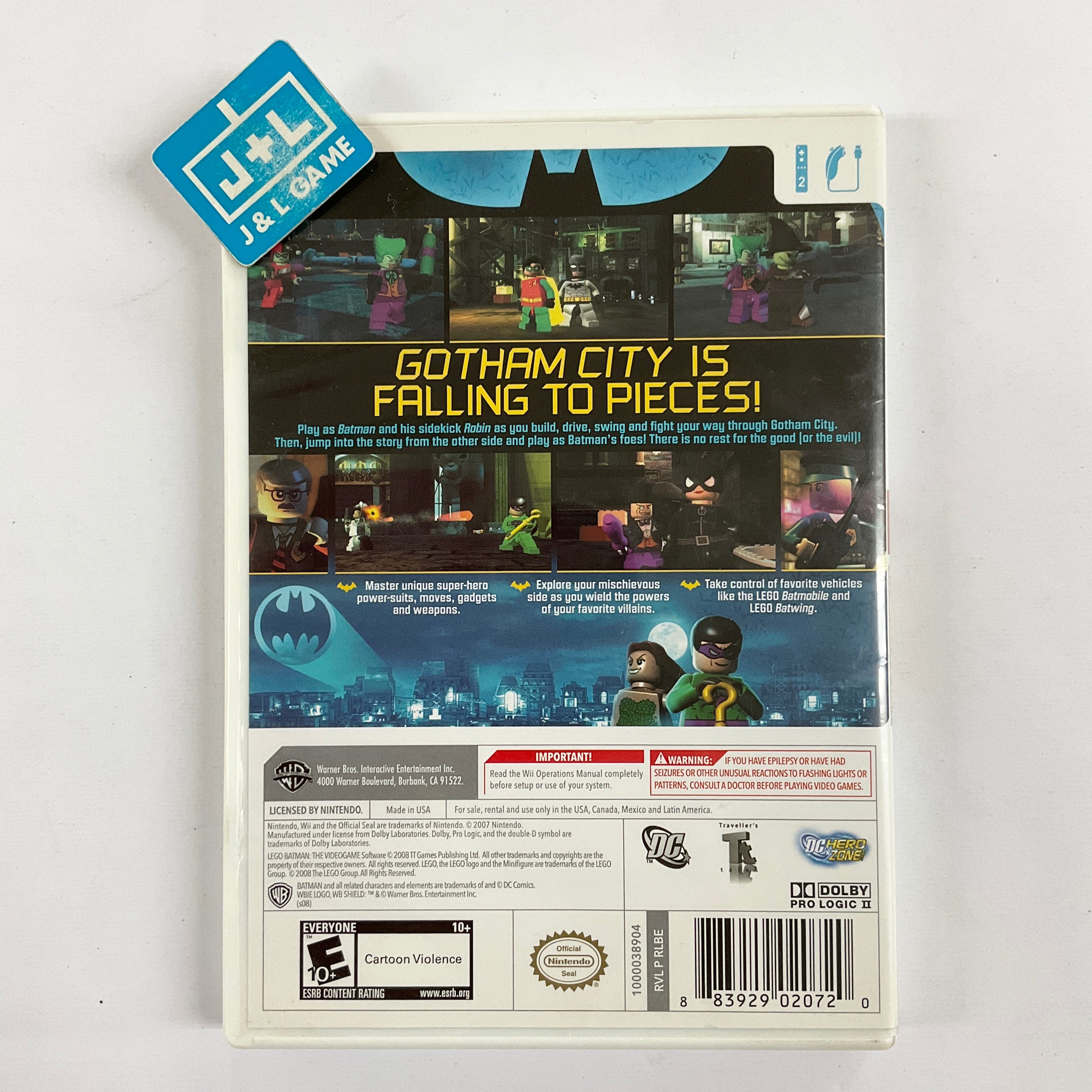 LEGO Batman: The Videogame - Nintendo Wii [Pre-Owned] Video Games Warner Bros. Interactive Entertainment   