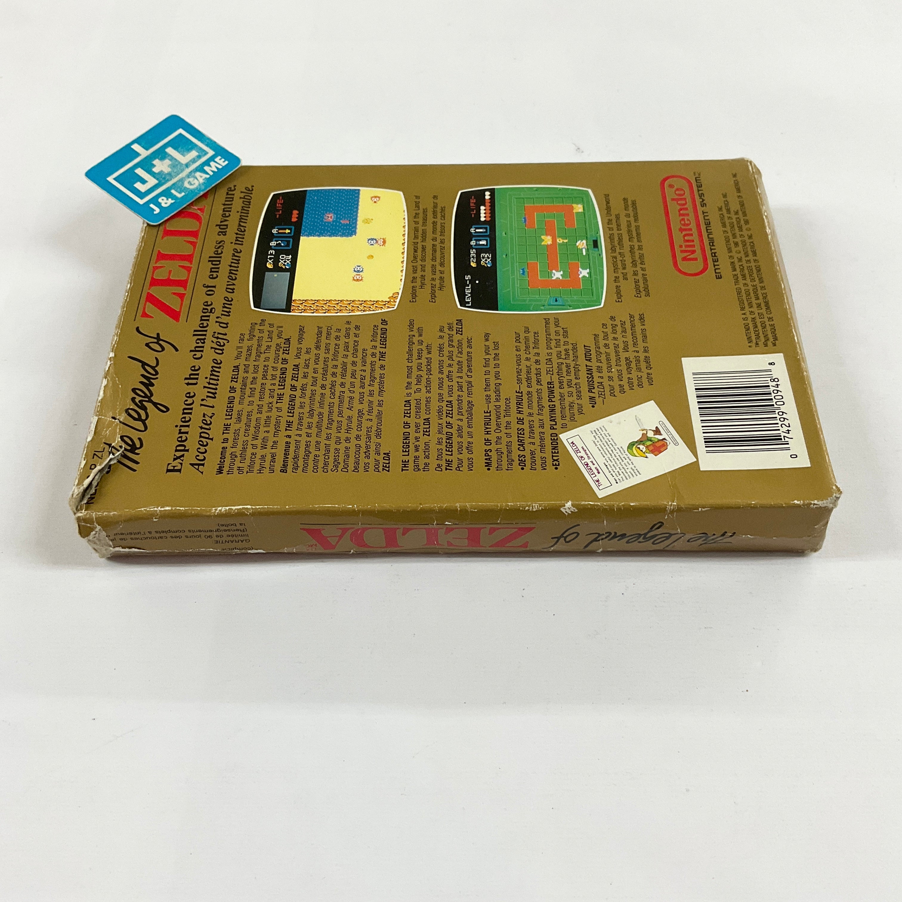 The Legend of Zelda (Gold Series) (Canadian) - (NES) Nintendo Entertainment System [Pre-Owned] Video Games Nintendo   