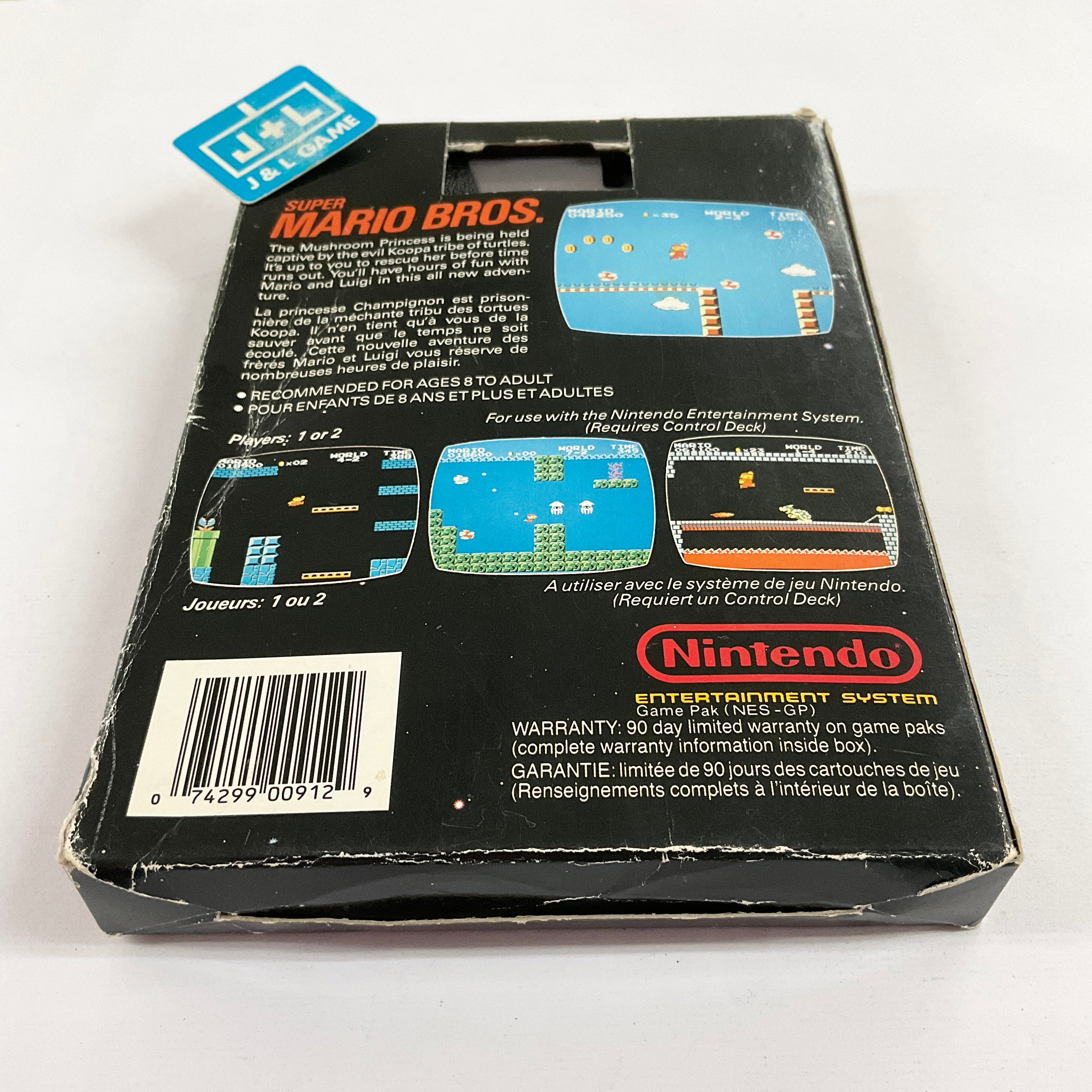 Super Mario Bros. (Canadian) - (NES) Nintendo Entertainment System [Pre-Owned] Video Games Nintendo   