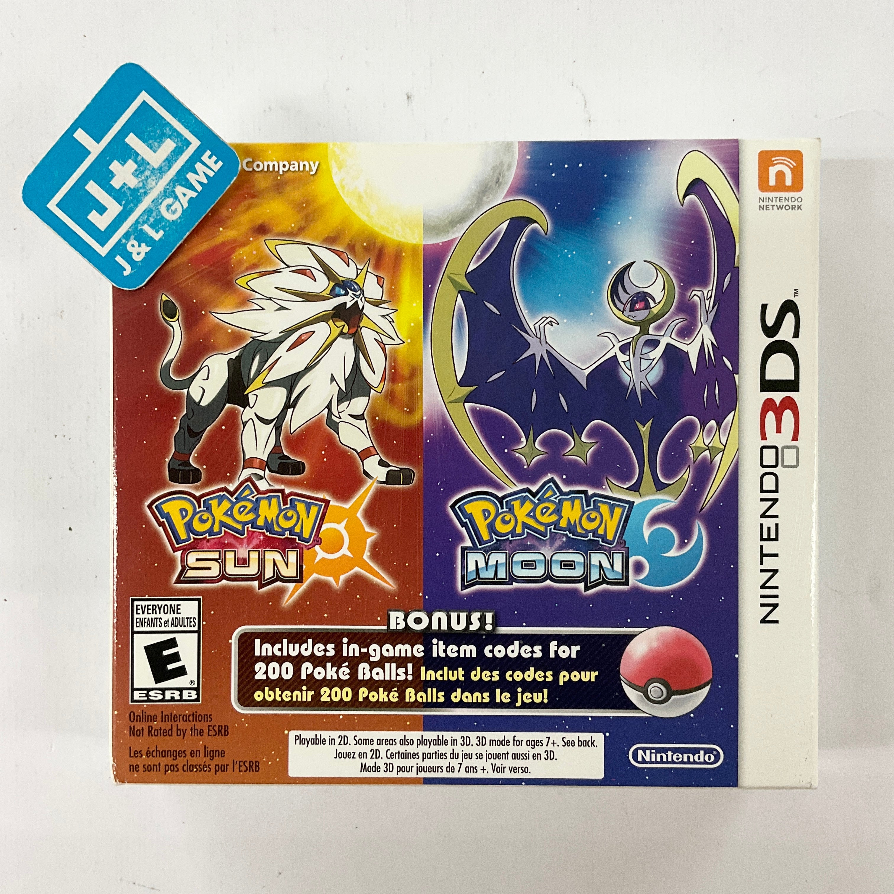 Pokemon Sun and Moon Dual Pack - Nintendo 3DS [Pre-Owned] Video Games Nintendo   