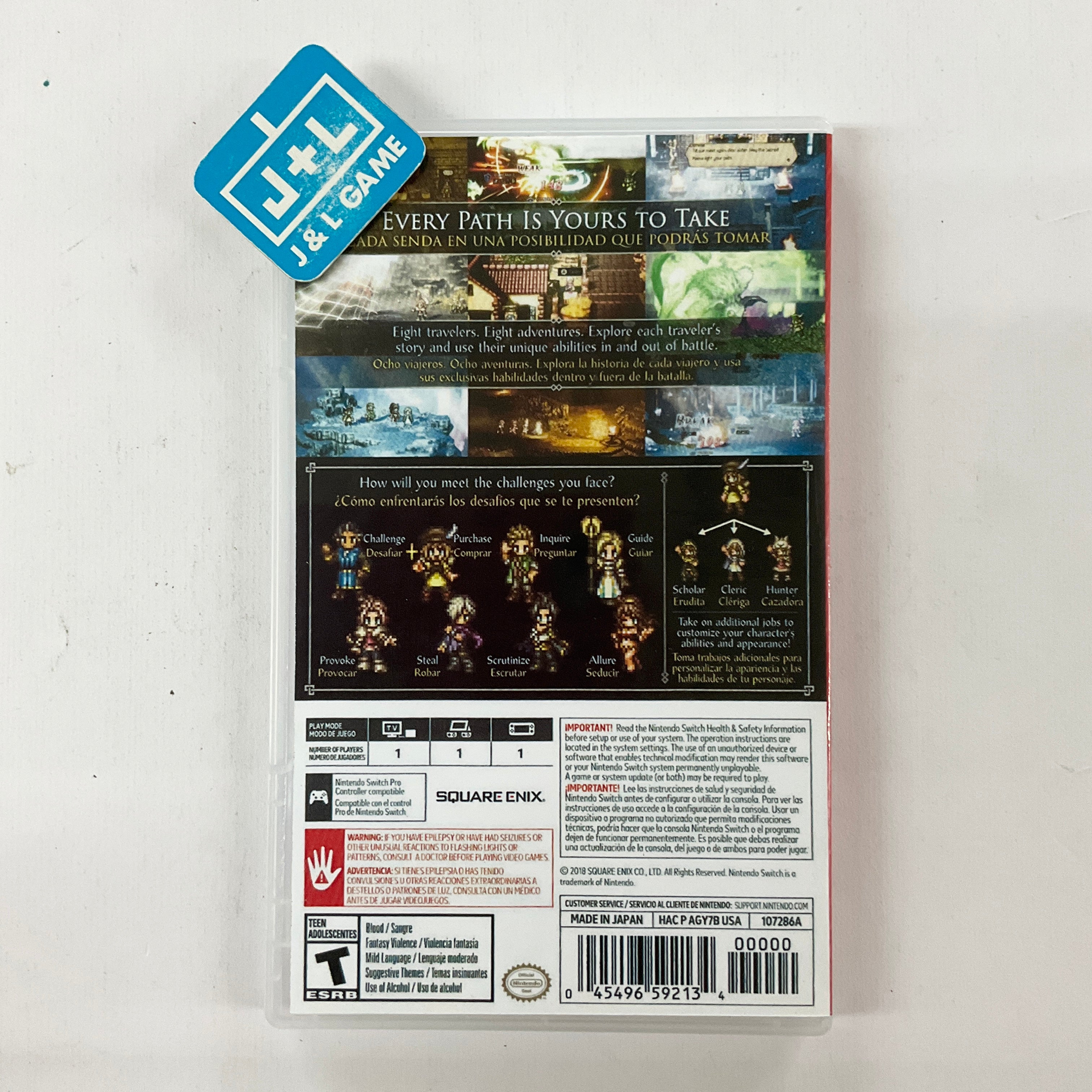 Octopath Traveler - (NSW) Nintendo Switch [Pre-Owned] Video Games Square Enix   