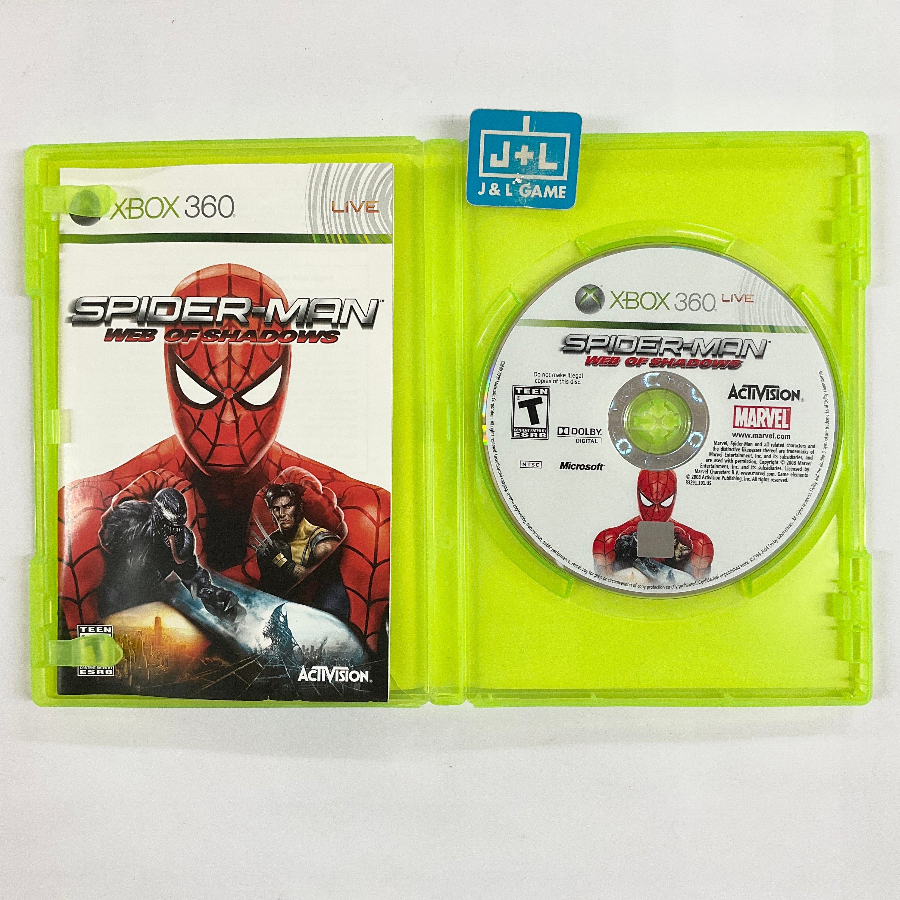 Spider-Man: Web of Shadows - Xbox 360 [Pre-Owned] Video Games Activision   