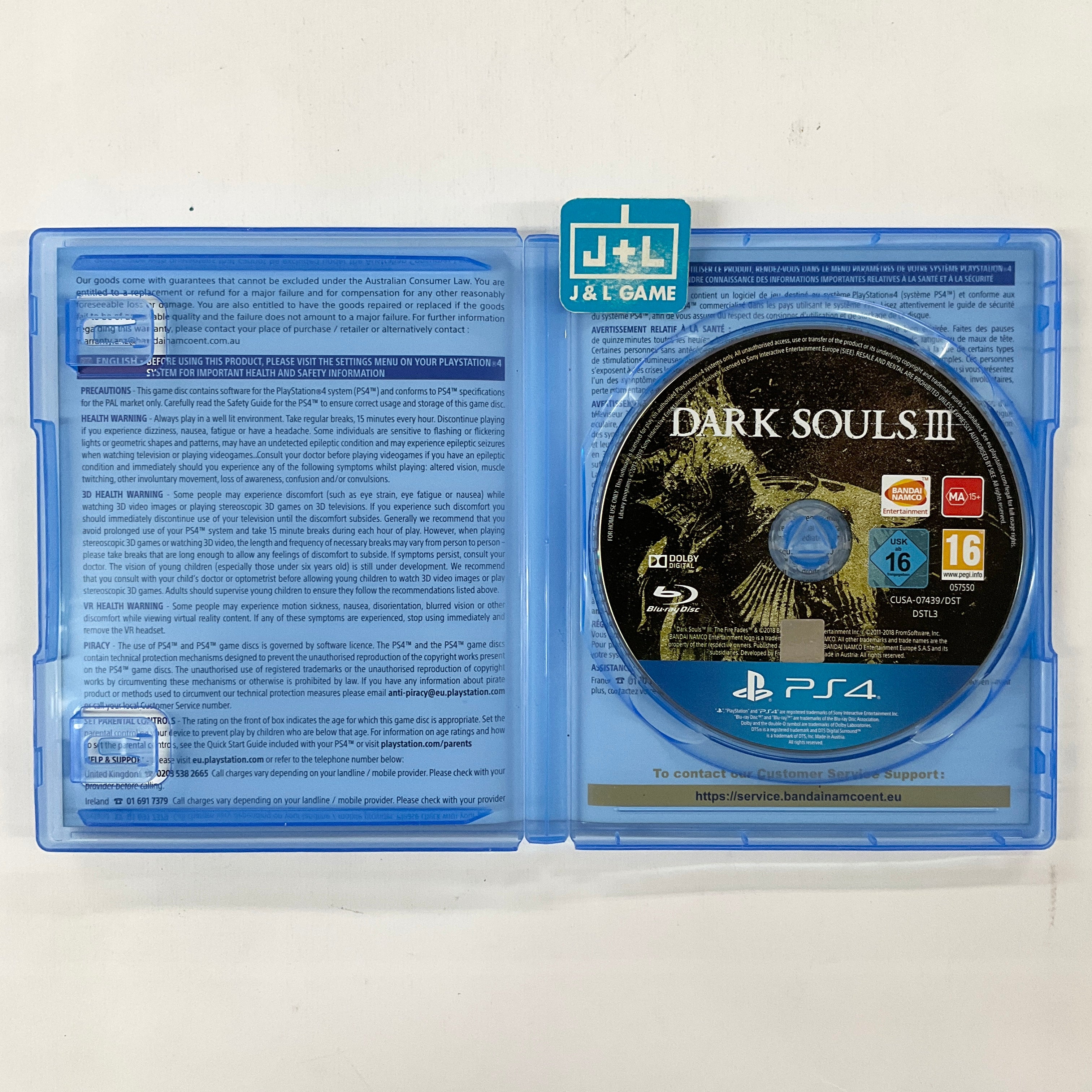 Dark Souls Trilogy - (PS4) PlayStation 4 [Pre-Owned] (European Import) Video Games BANDAI NAMCO Entertainment   