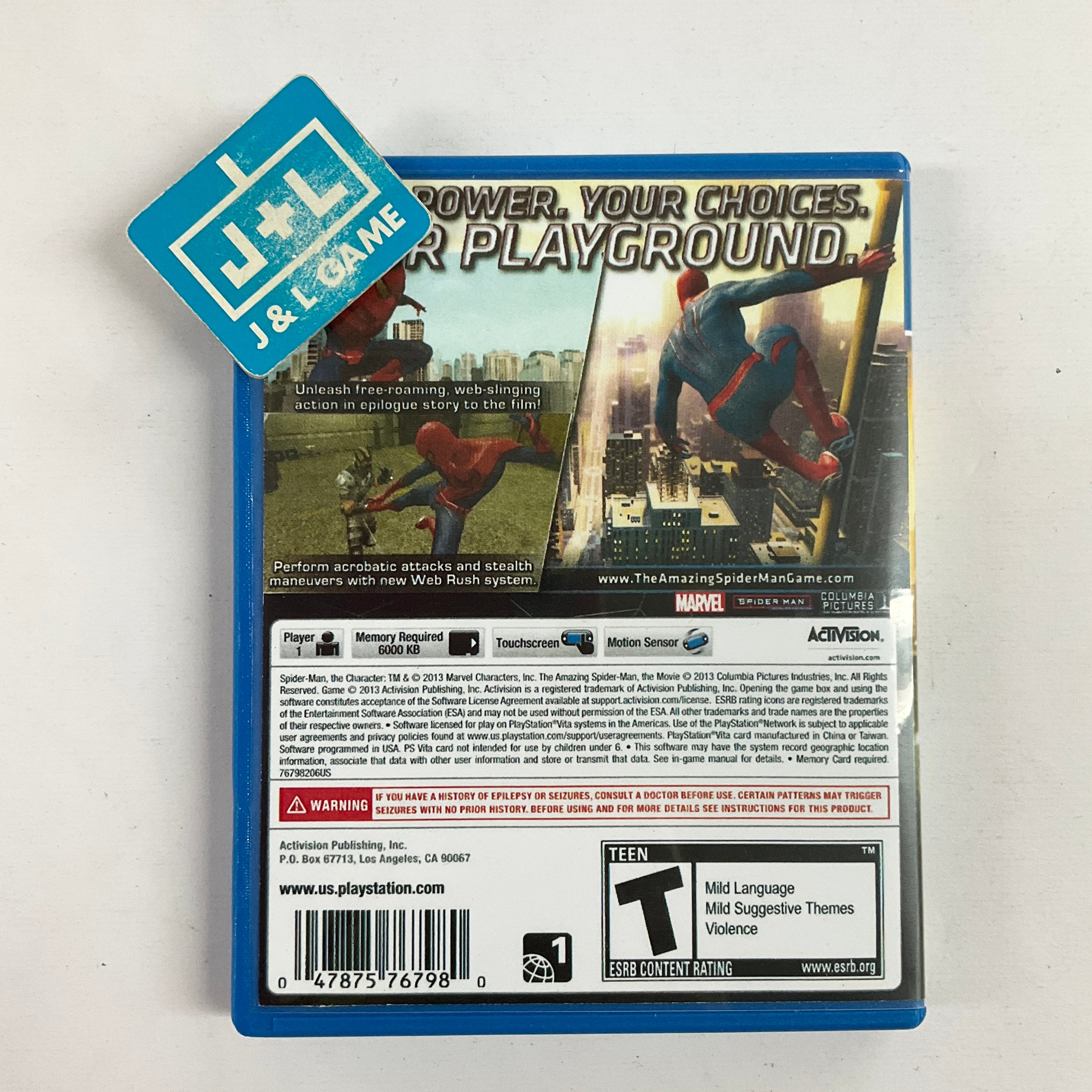 The Amazing Spider-Man -  (PSV) PlayStation Vita [Pre-Owned] Video Games Activision   