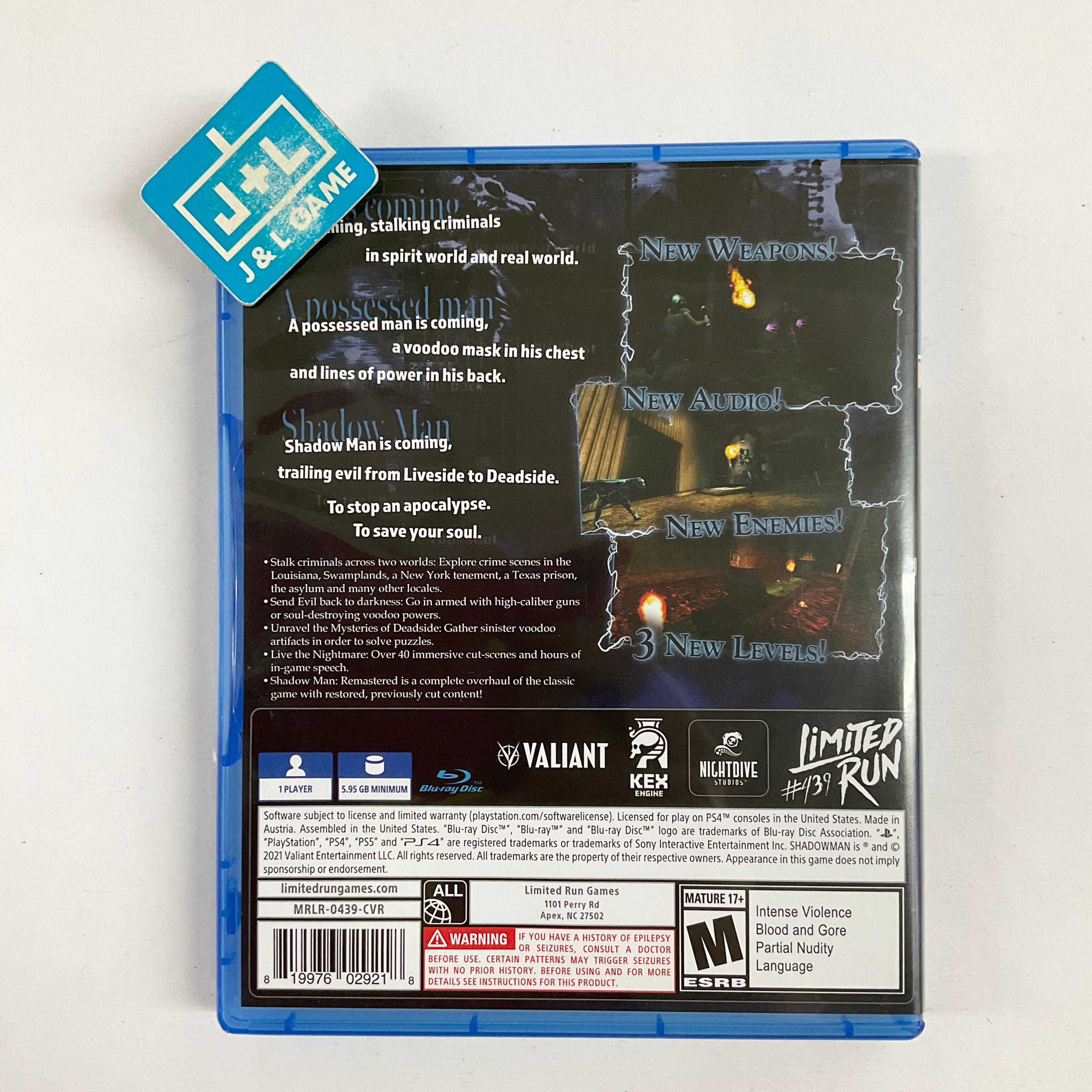 Shadow Man: Remastered (Limited Run #439) - (PS4) PlayStation 4 [Pre-Owned] Video Games Limited Run Games   