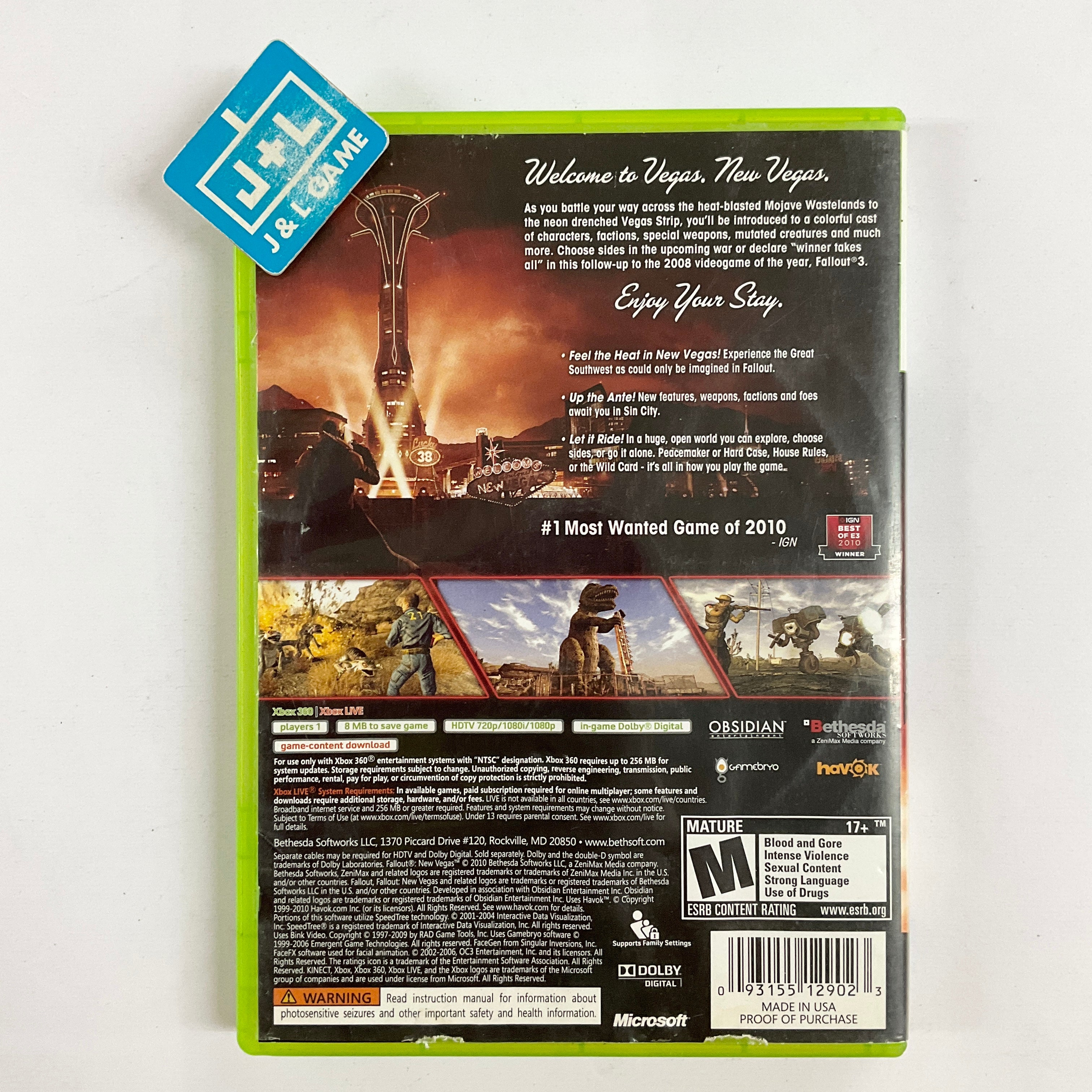 Fallout: New Vegas - Xbox 360 [Pre-Owned] Video Games Bethesda Softworks   