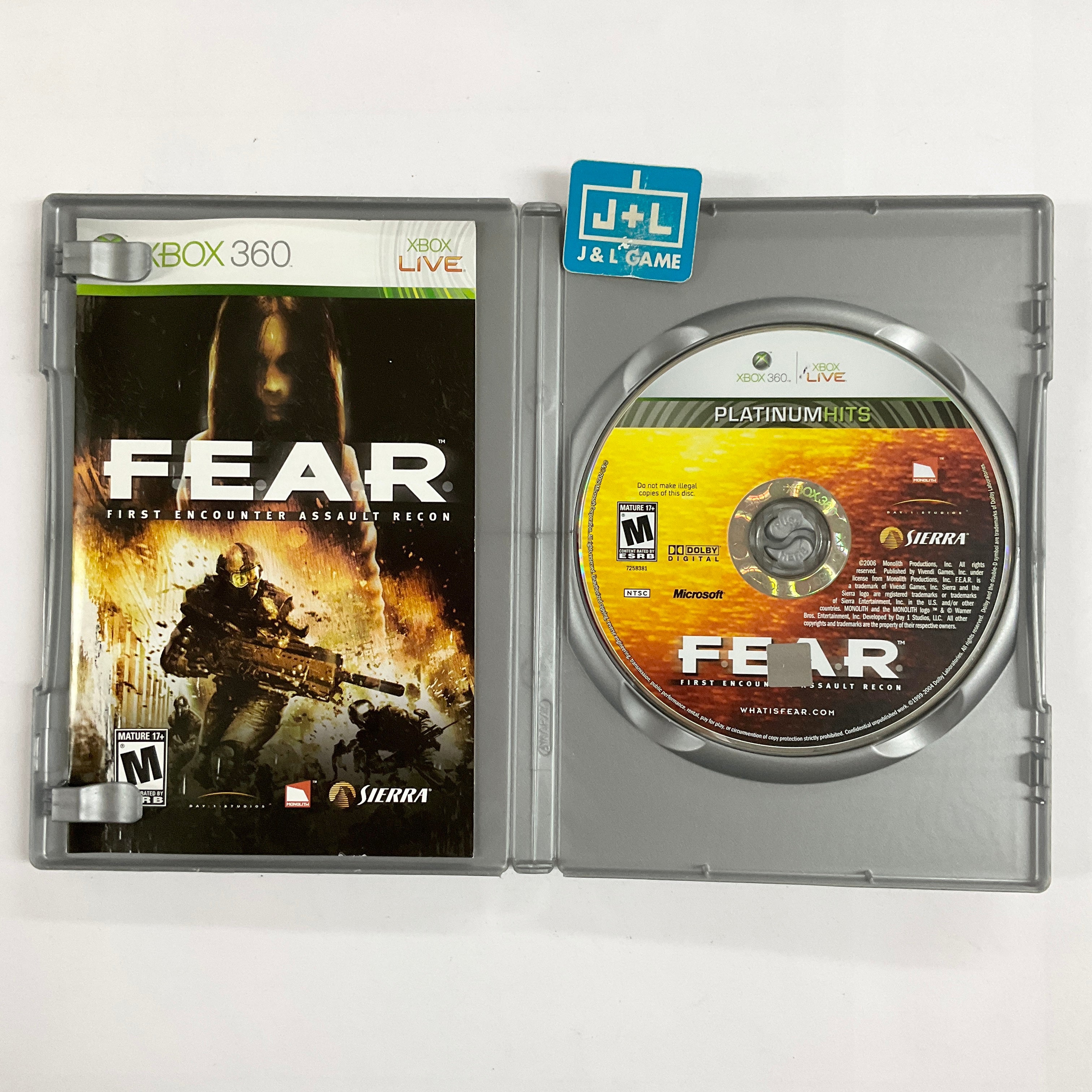 F.E.A.R. (Platinum Hits) - Xbox 360 [Pre-Owned] Video Games VU Games   