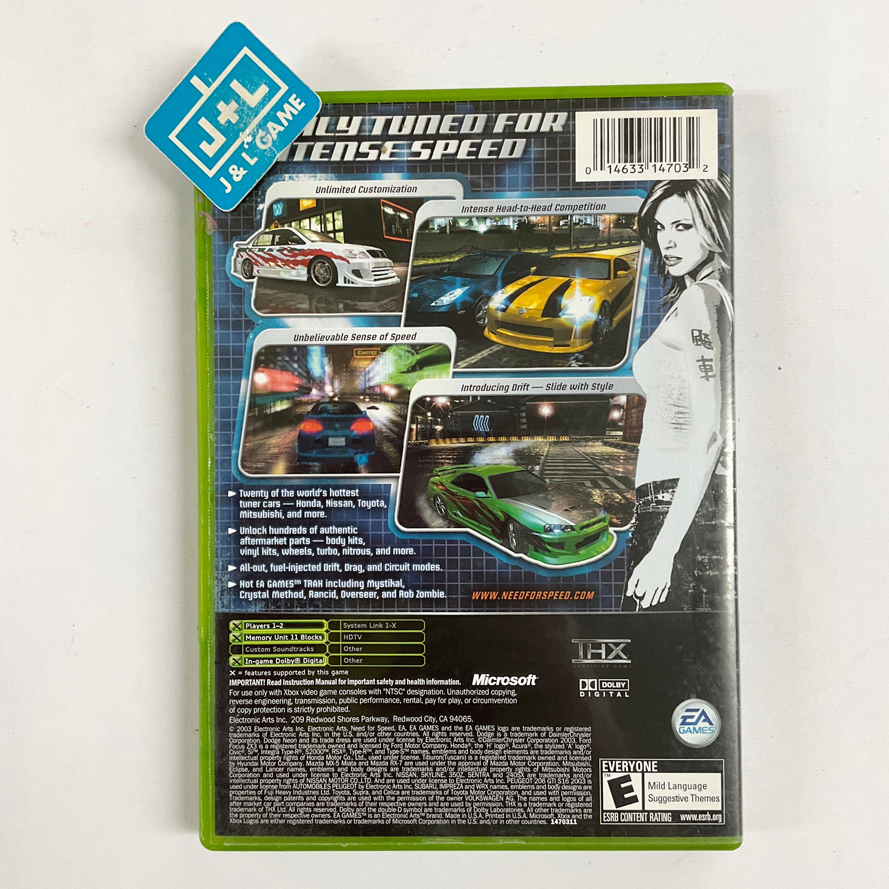 Need for Speed Underground - (XB) Xbox [Pre-Owned] Video Games Electronic Arts   