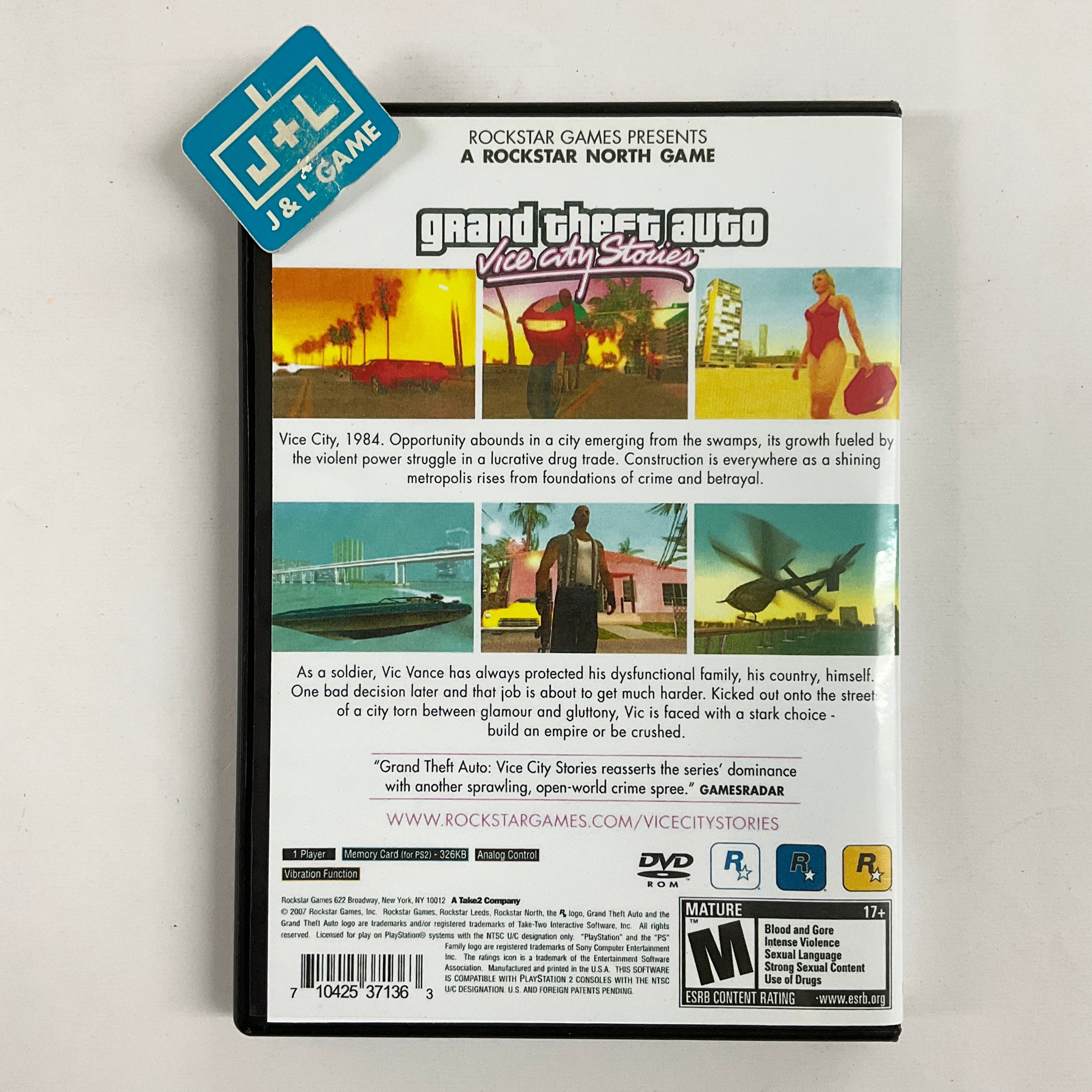 Grand Theft Auto: Vice City Stories - (PS2) PlayStation 2 [Pre-Owned] Video Games Rockstar Games   