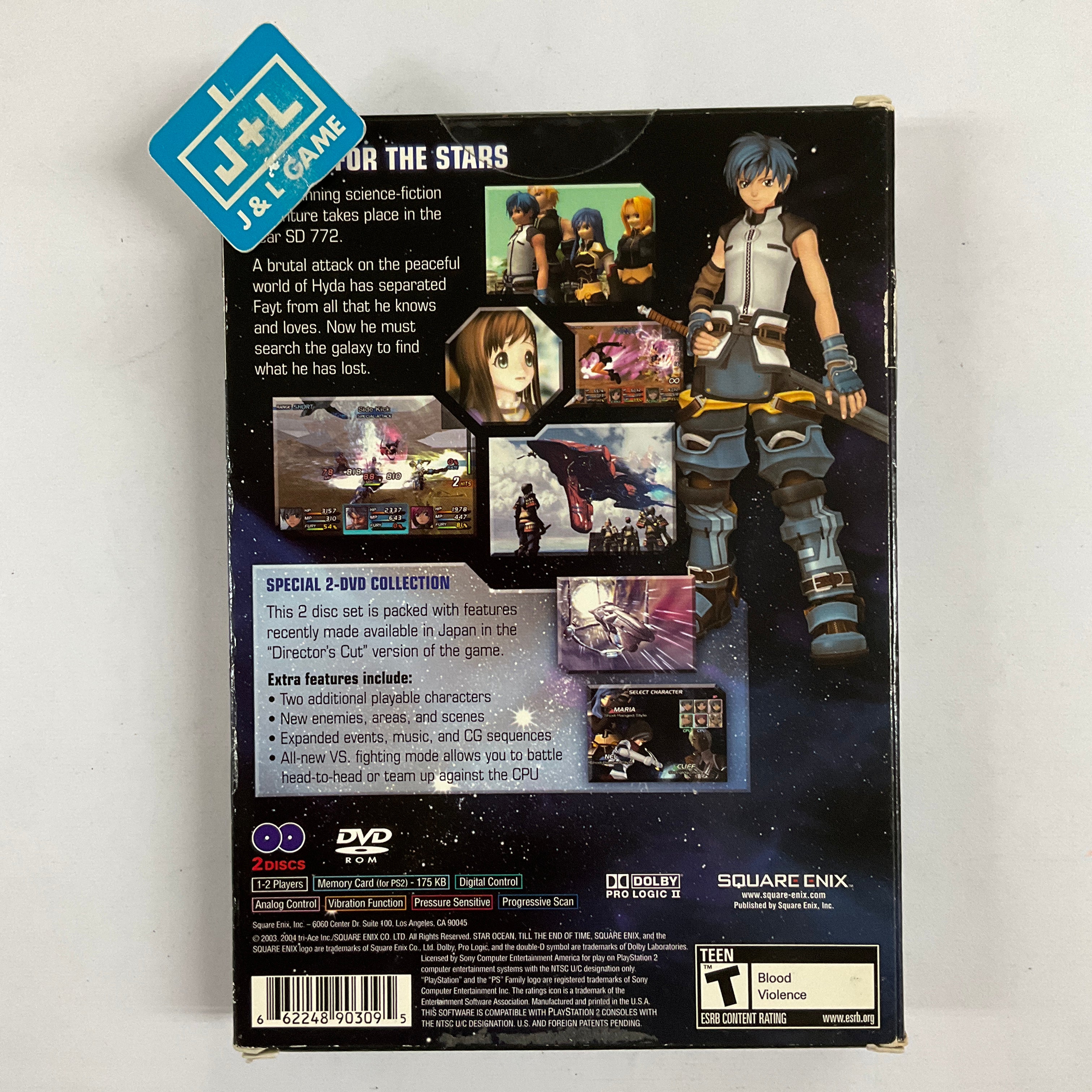 Star Ocean Till the End of Time - (PS2) PlayStation 2 [Pre-Owned] Video Games Square Enix   