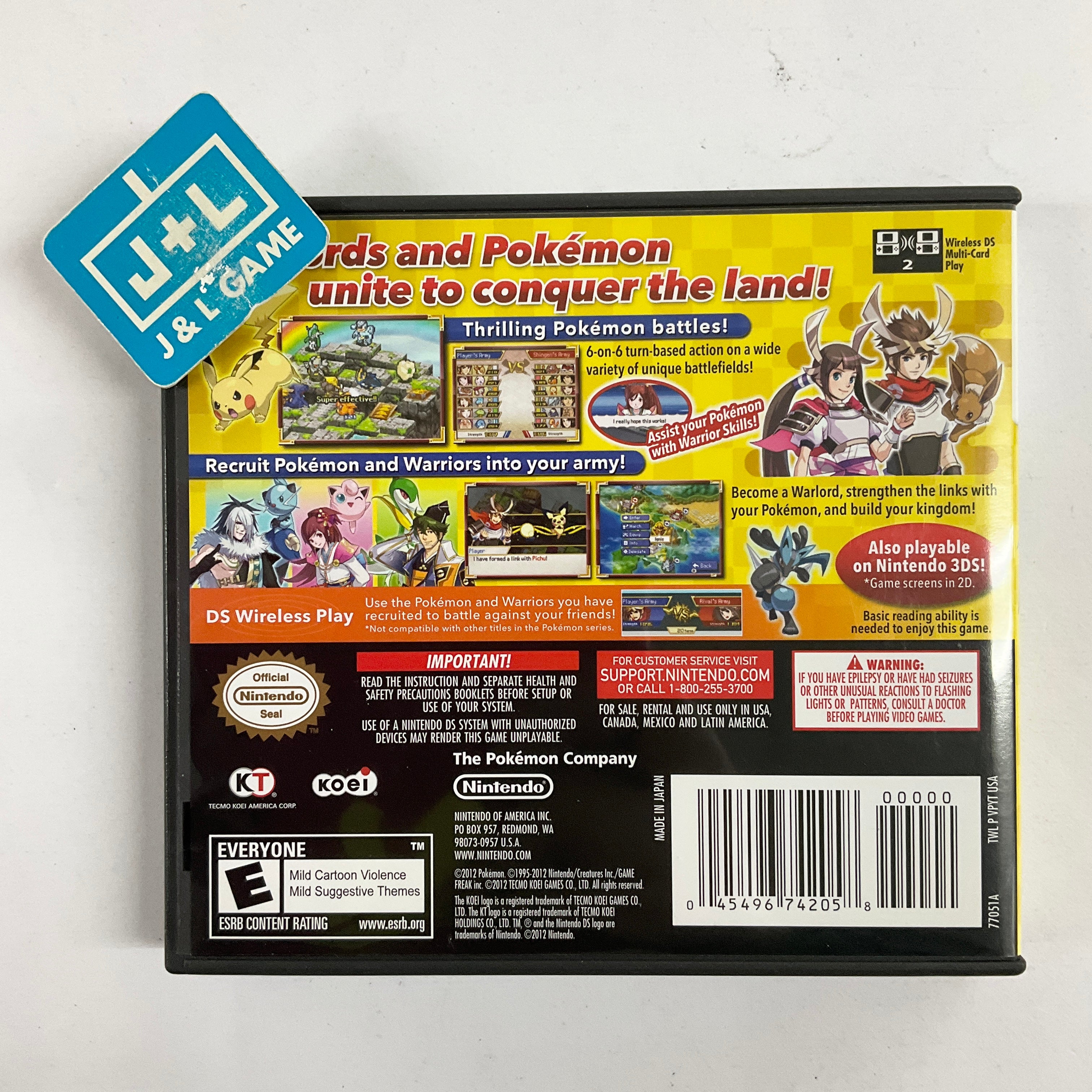 Pokemon Conquest - (NDS) Nintendo DS [Pre-Owned] Video Games Nintendo   