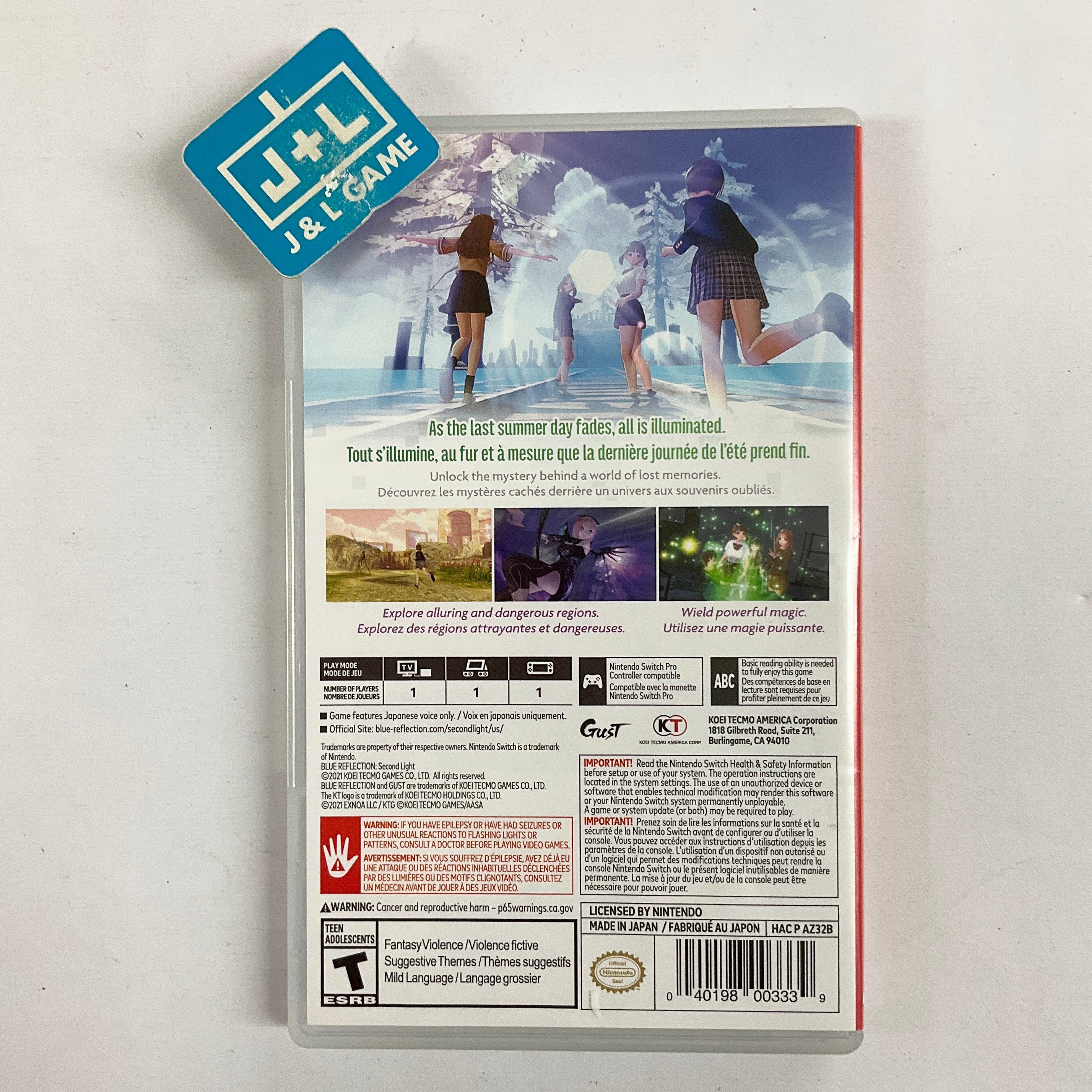 Blue Reflection: Second Light - (NSW) Nintendo Switch [Pre-Owned] Video Games KT   