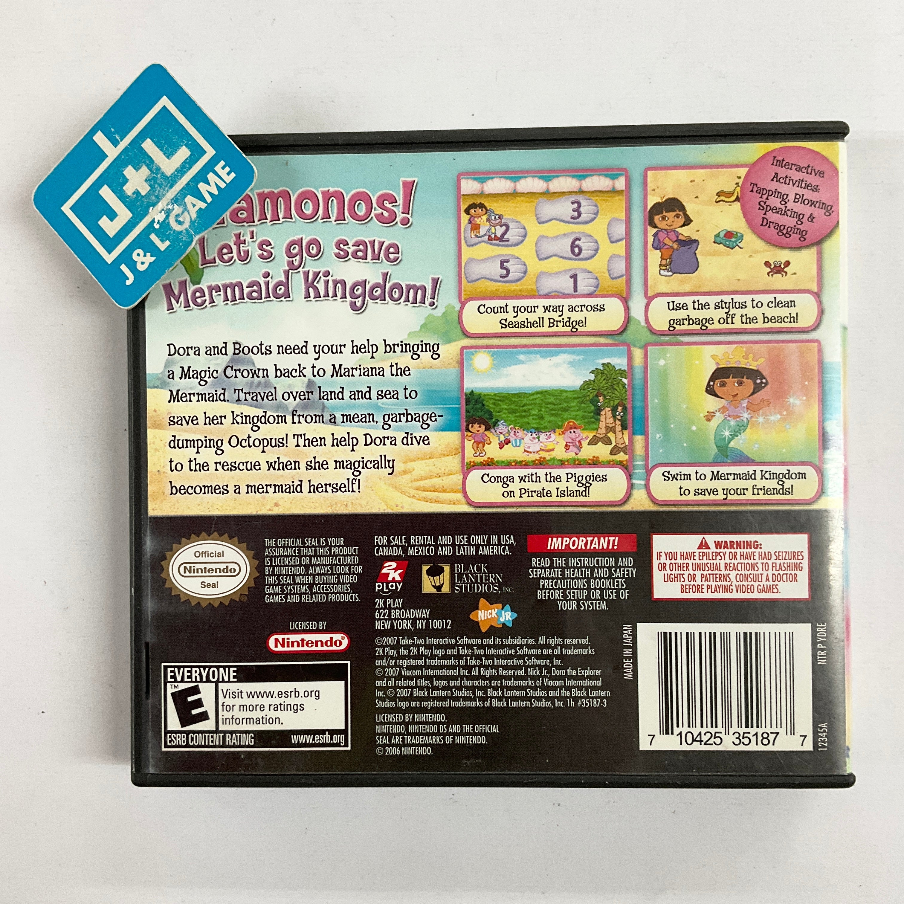 Dora the Explorer: Dora Saves the Mermaids - (NDS) Nintendo DS [Pre-Owned] Video Games 2K Play   