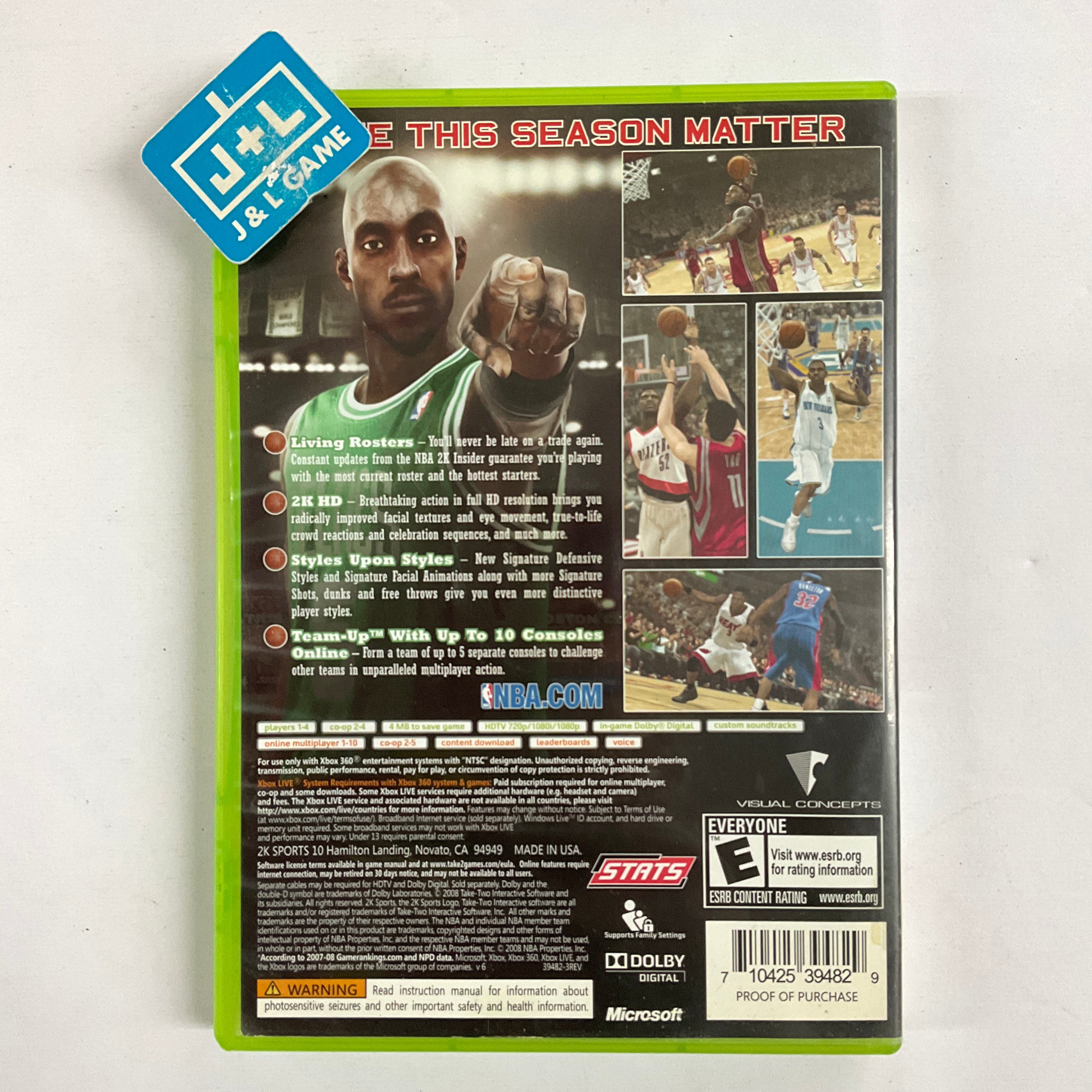 NBA 2K9 - Xbox 360 [Pre-Owned] Video Games 2K Sports   