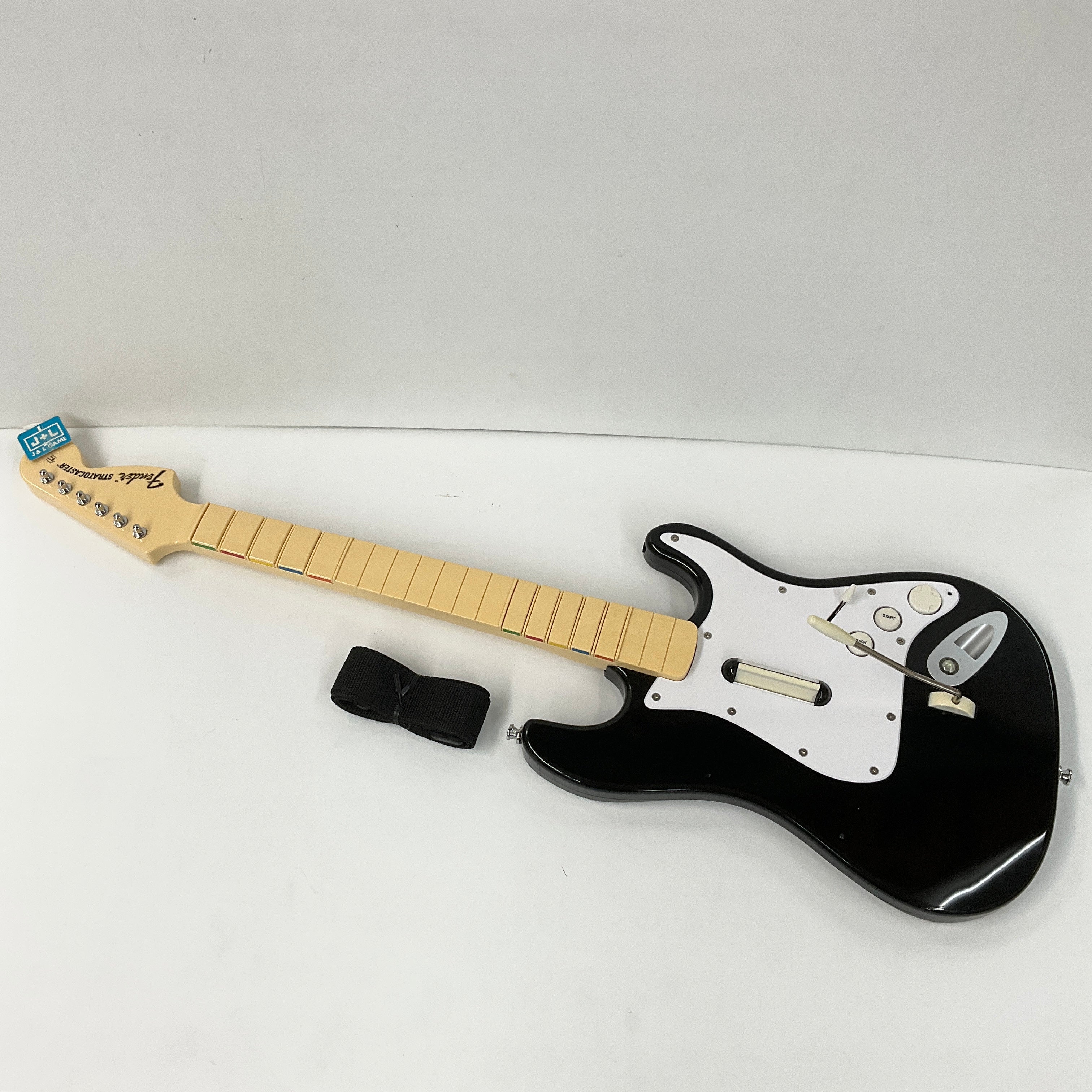 Harmonix Wireless Fender Stratocaster Guitar Controller for Xbox 360 (Black) - Xbox 360 [Pre-Owned] Video Games Harmonix   