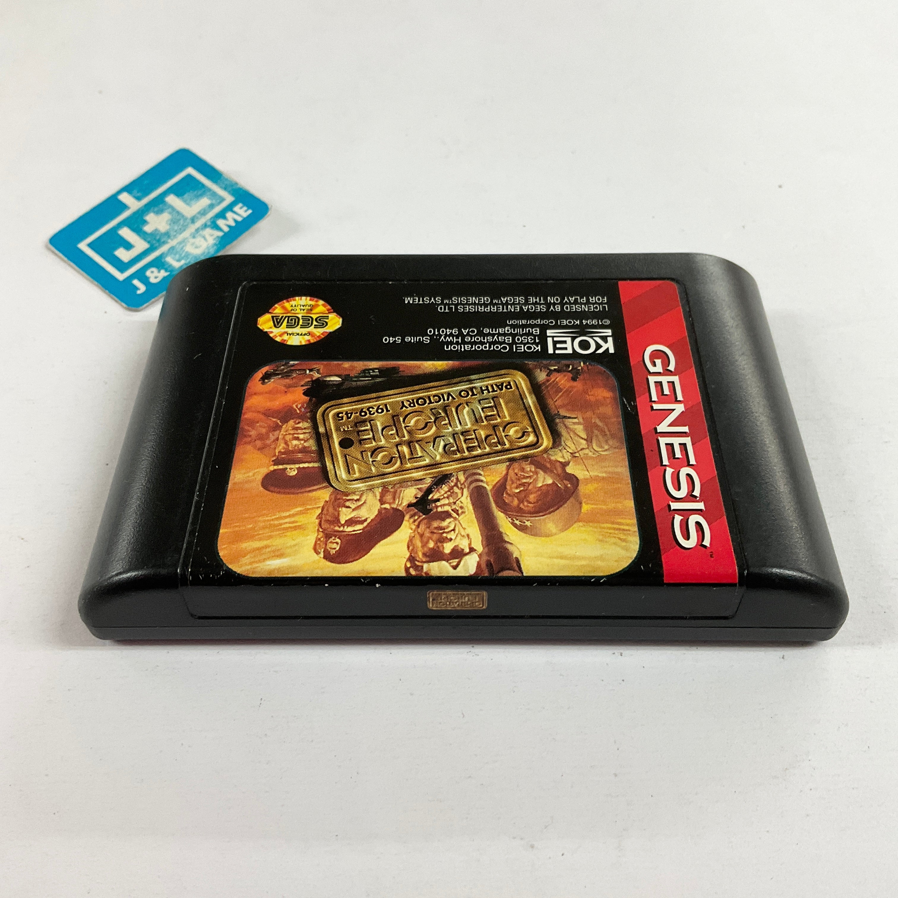 Operation Europe: Path to Victory 1939-45 - (SG) Sega Genesis [Pre-Owned] Video Games Koei   