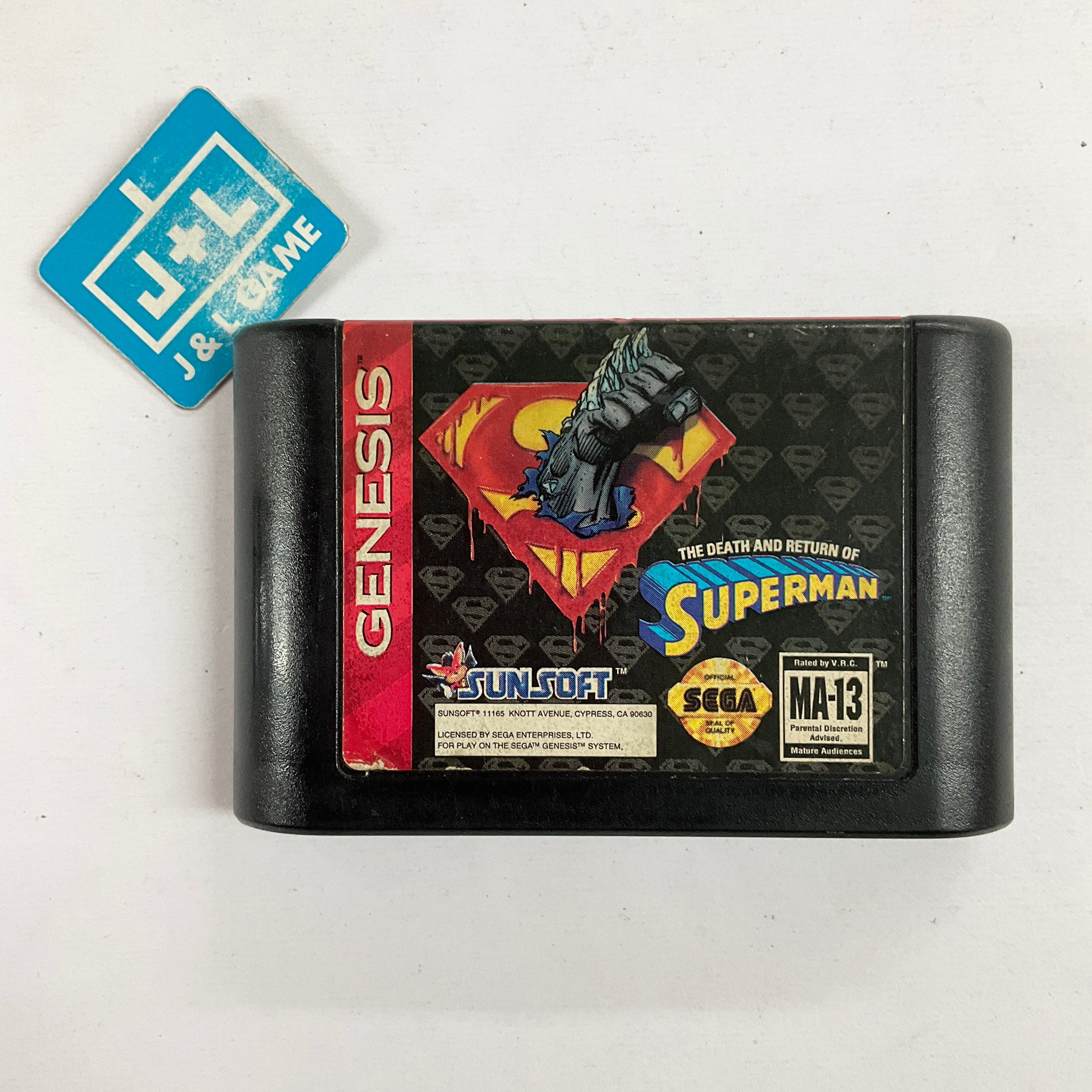 The Death and Return of Superman - (SG) SEGA Genesis [Pre-Owned] Video Games SunSoft   