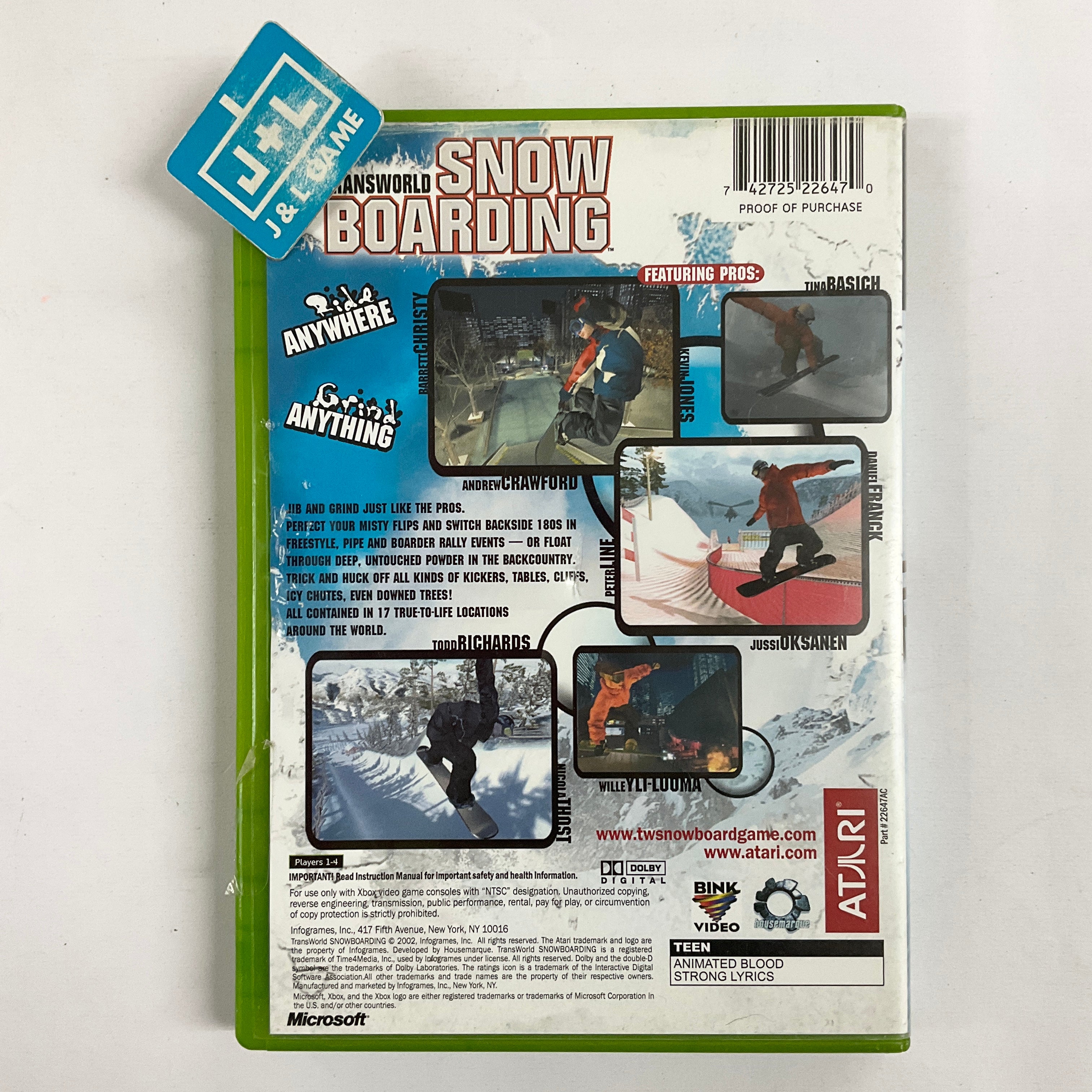 TransWorld Snowboarding - (XB) Xbox [Pre-Owned] Video Games Atari SA   