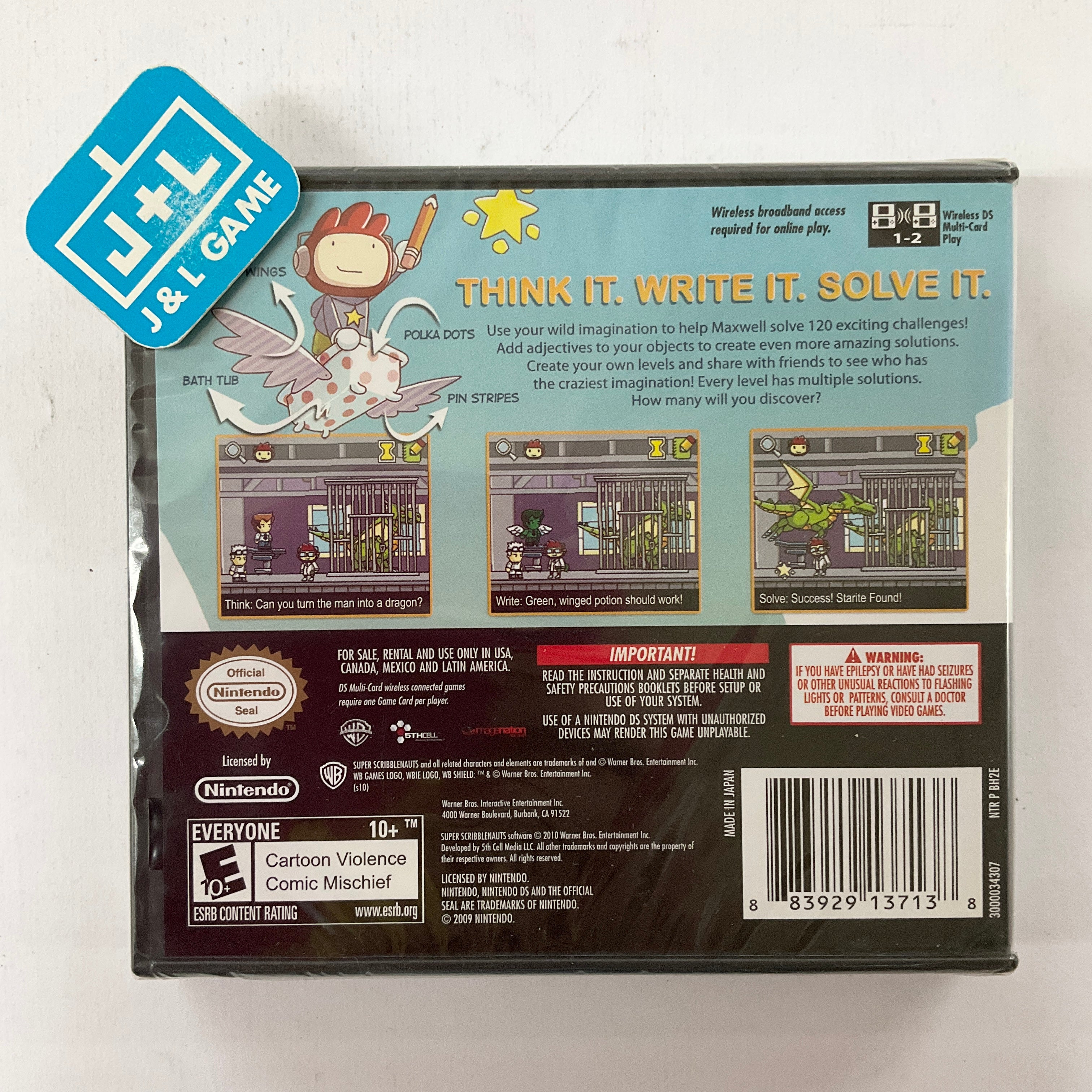 Super Scribblenauts - (NDS) Nintendo DS Video Games Warner Bros. Interactive Entertainment   