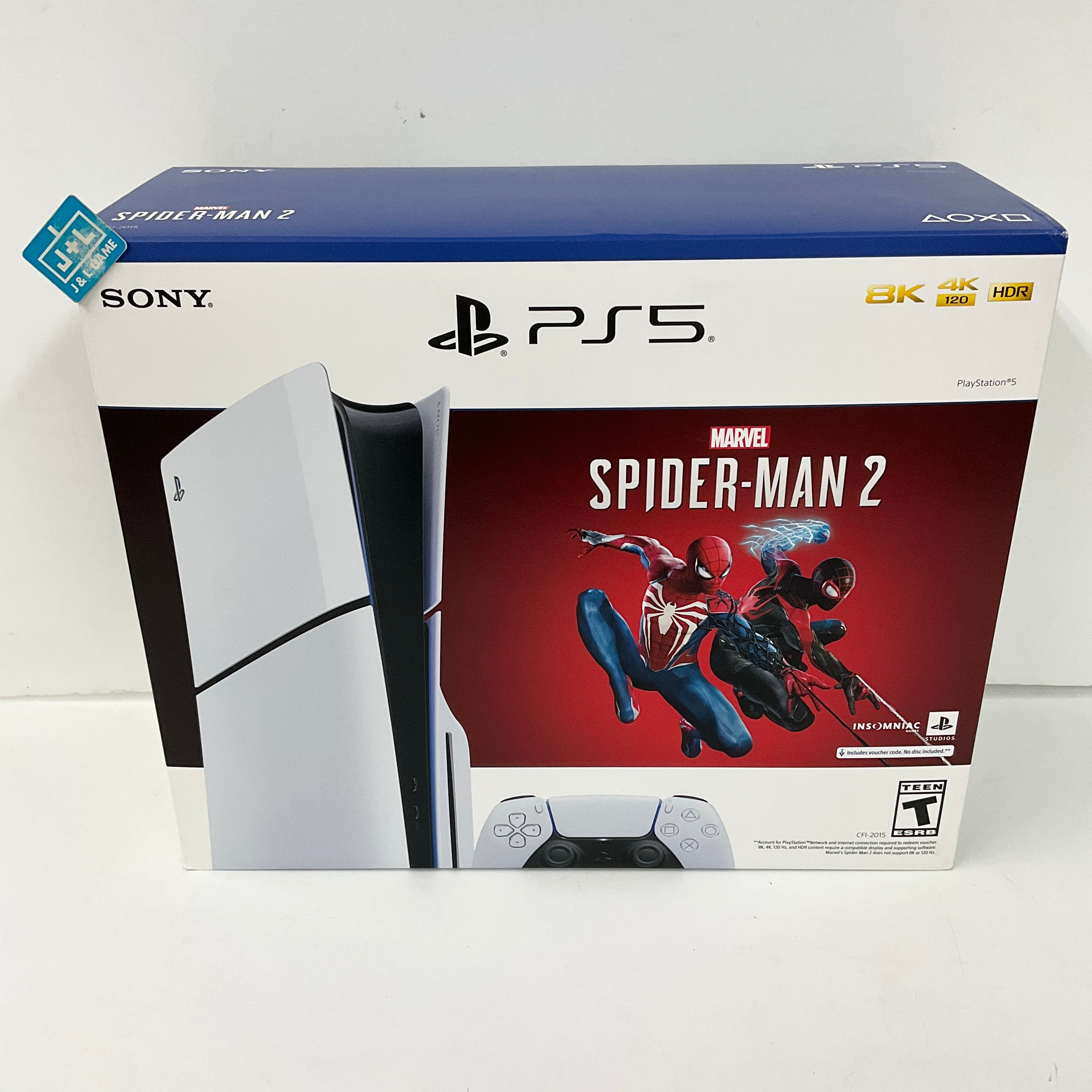 SONY PlayStation 5 Slim Disc Edition Console (Marvel’s Spider-Man 2 Bundle) - (PS5) Playstation 5 Consoles Sony   