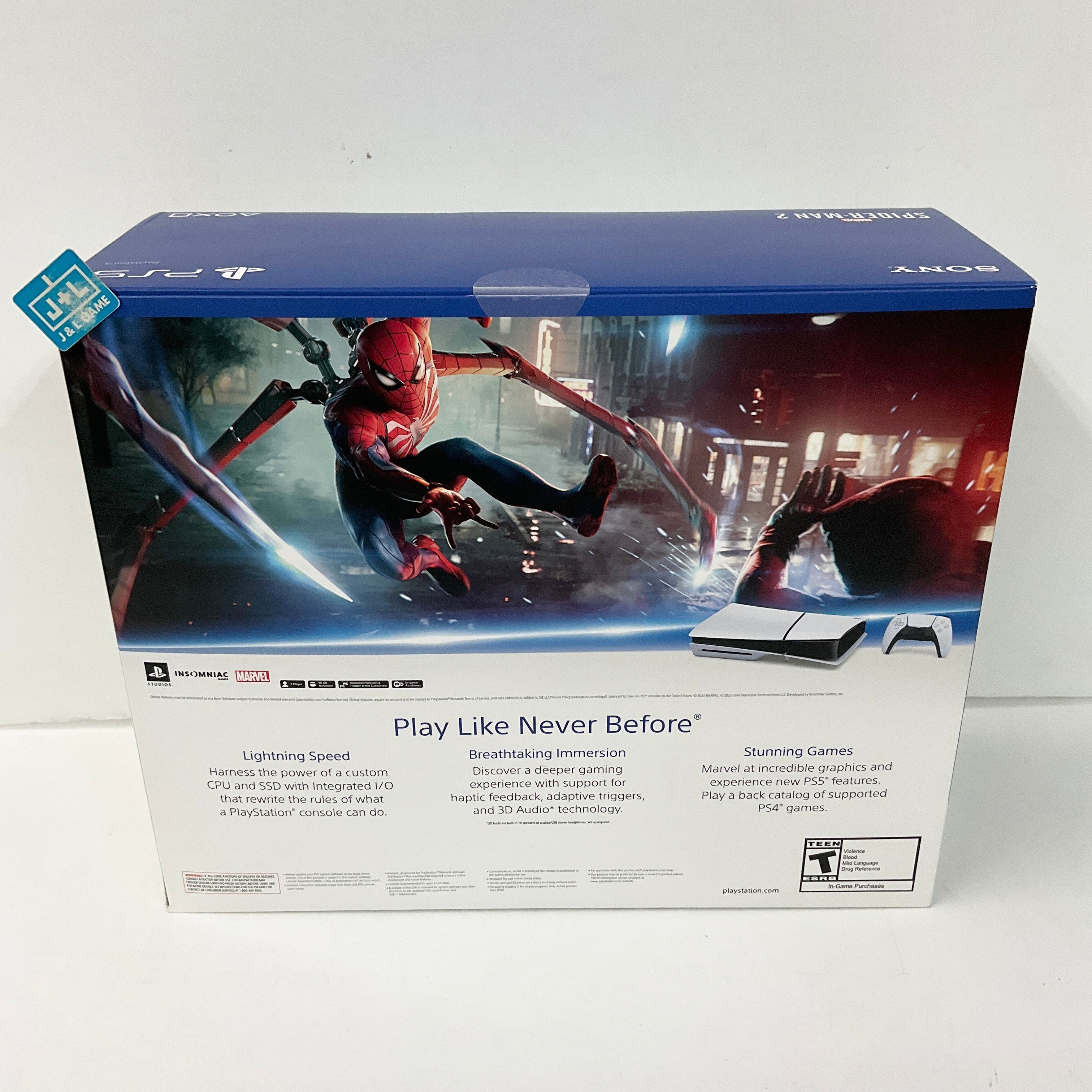 SONY PlayStation 5 Slim Disc Edition Console (Marvel’s Spider-Man 2 Bundle) - (PS5) Playstation 5 Consoles Sony   