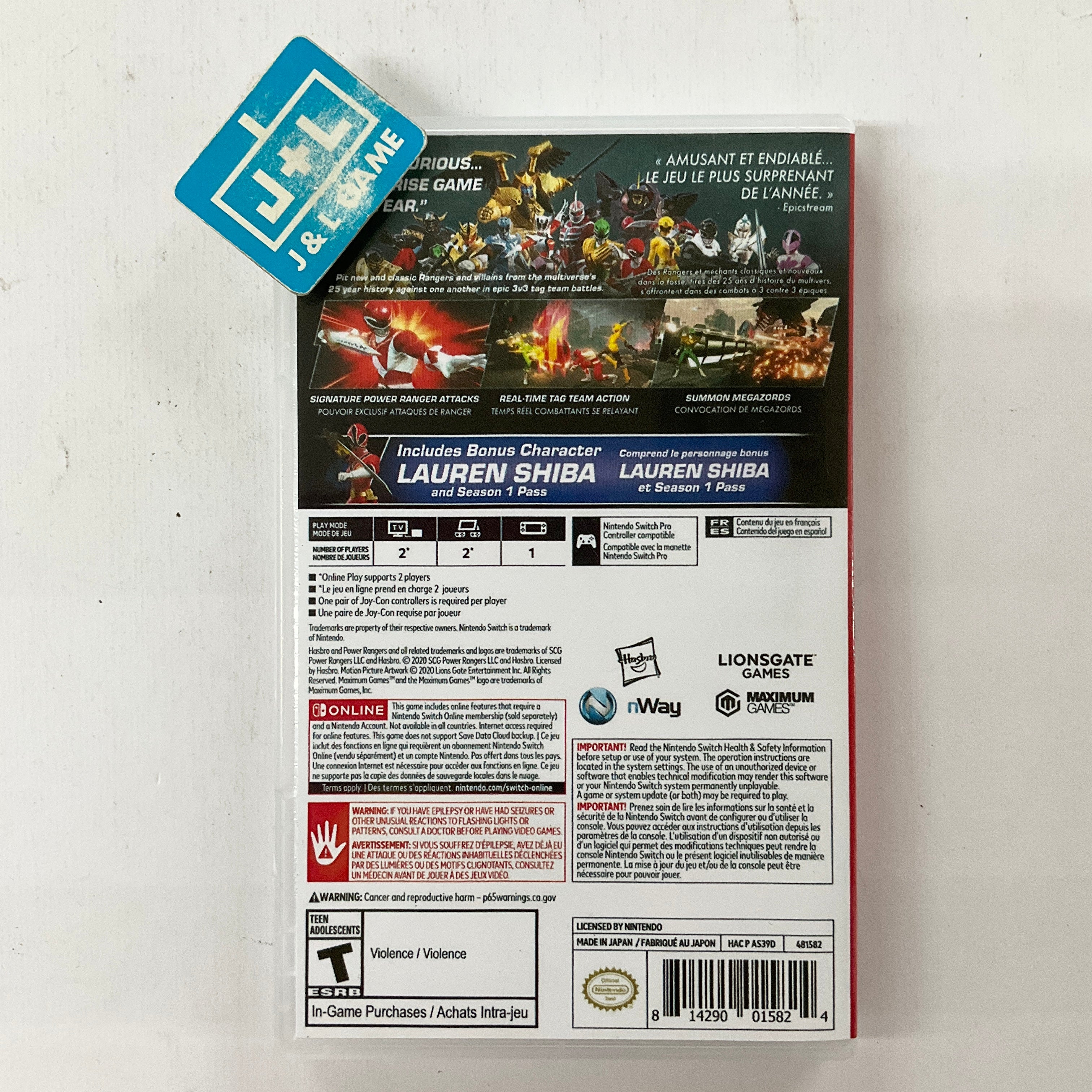 Power Rangers: Battle for the Grid (Collector's Edition) - (NSW) Nintendo Switch [Pre-Owned] Video Games Maximum Games   