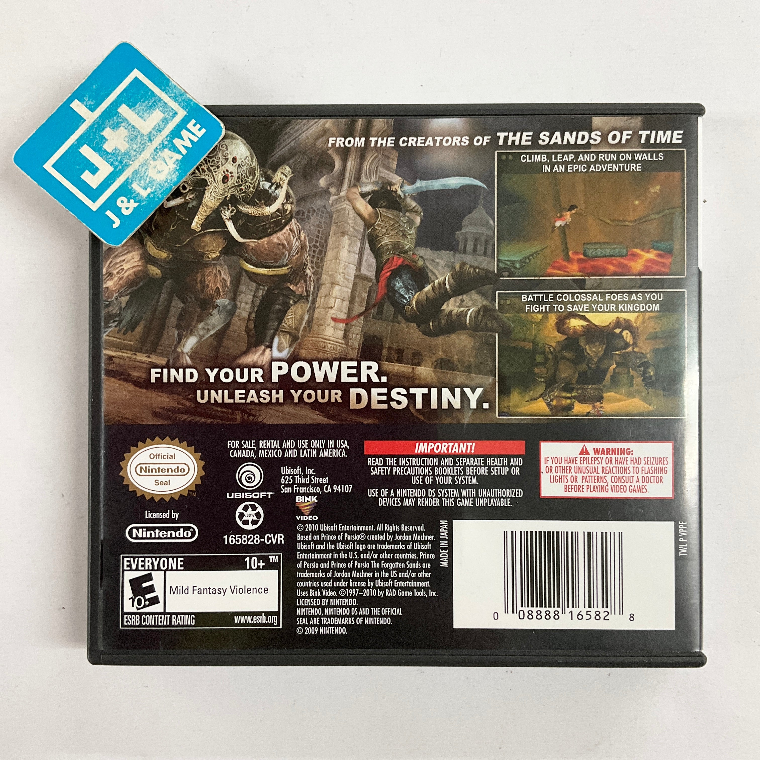 Prince of Persia: The Forgotten Sands - (NDS) Nintendo DS [Pre-Owned] Video Games Ubisoft   