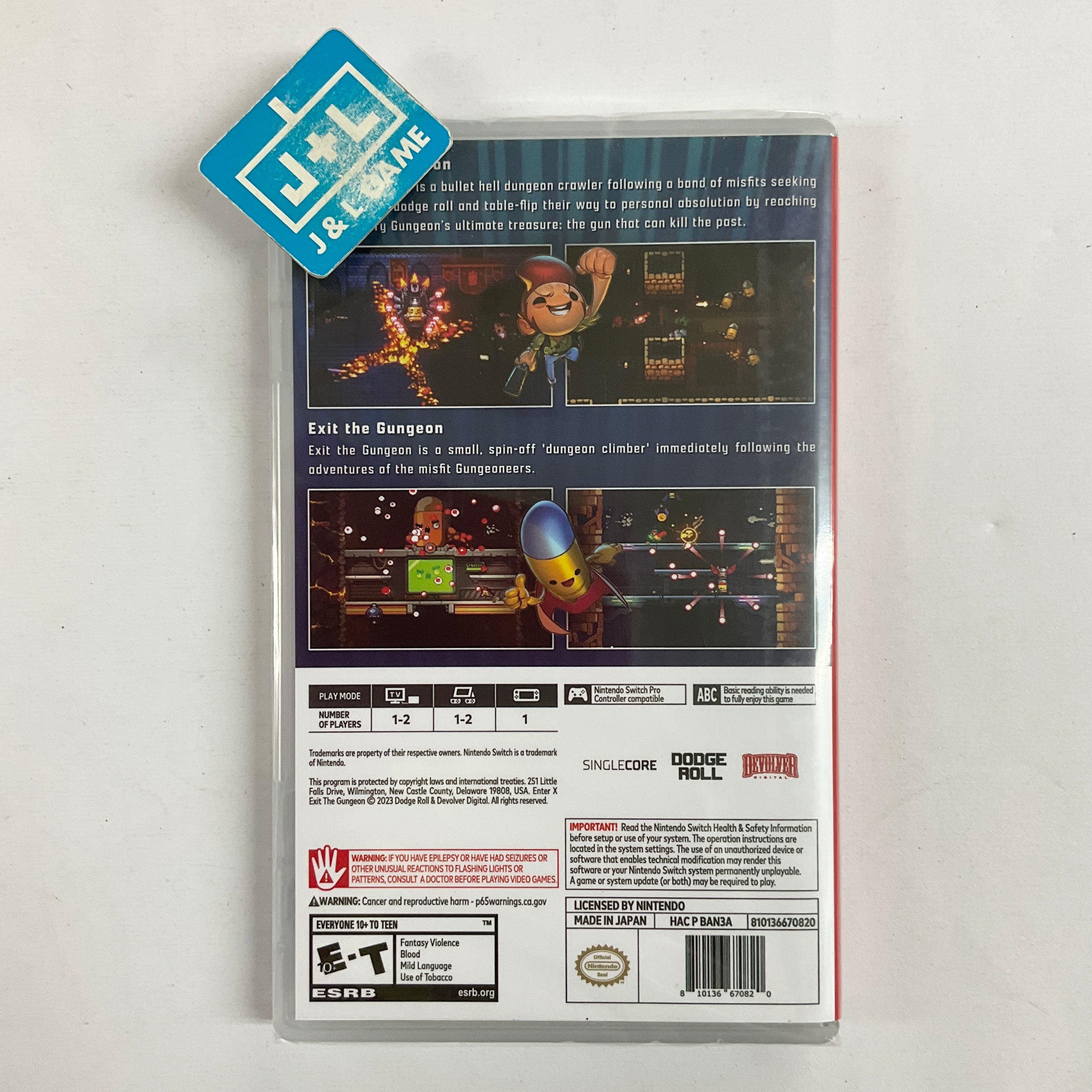 Enter/Exit the Gungeon - (NSW) Nintendo Switch Video Games Devolver Digital   