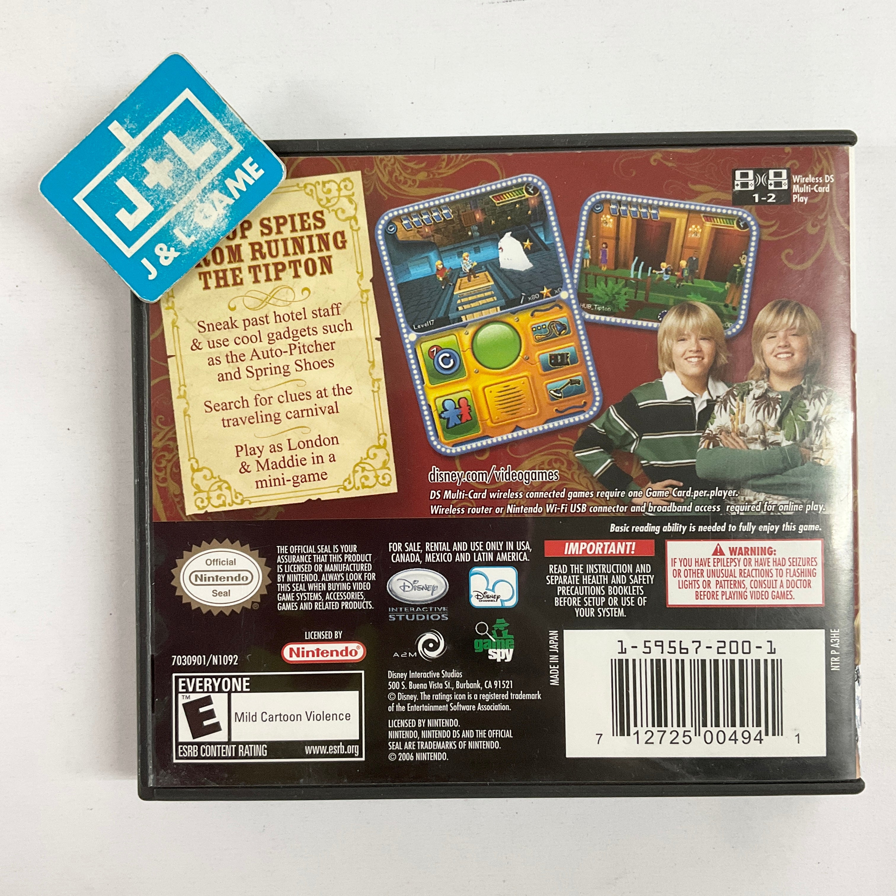 The Suite Life of Zack & Cody: Circle of Spies - (NDS) Nintendo DS [Pre-Owned] Video Games Disney Interactive Studios   