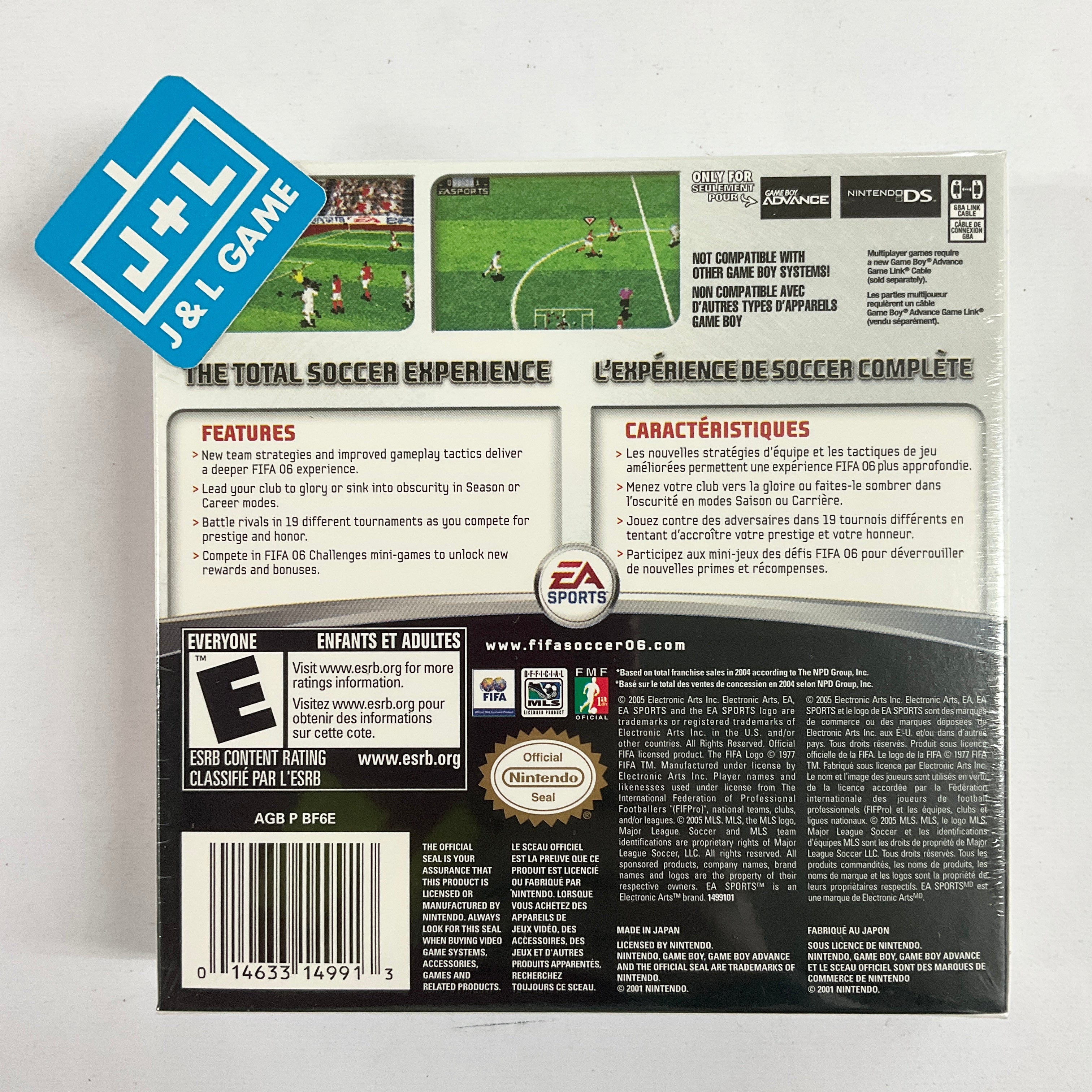 FIFA Soccer 06 - (GBA) Game Boy Advance Video Games Electronic Arts   