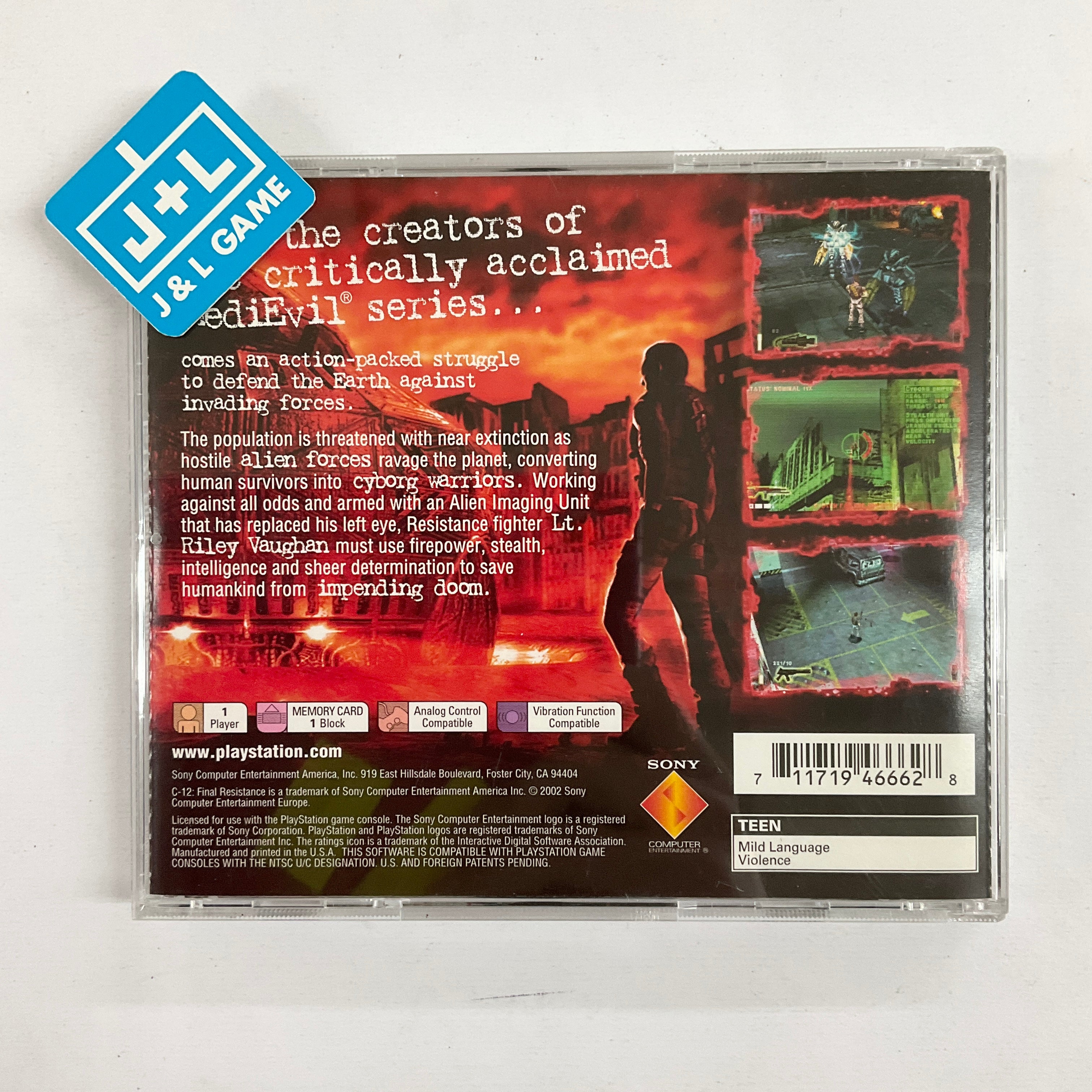 C-12: Final Resistance - (PS1) PlayStation 1 [Pre-Owned] Video Games SCEA   