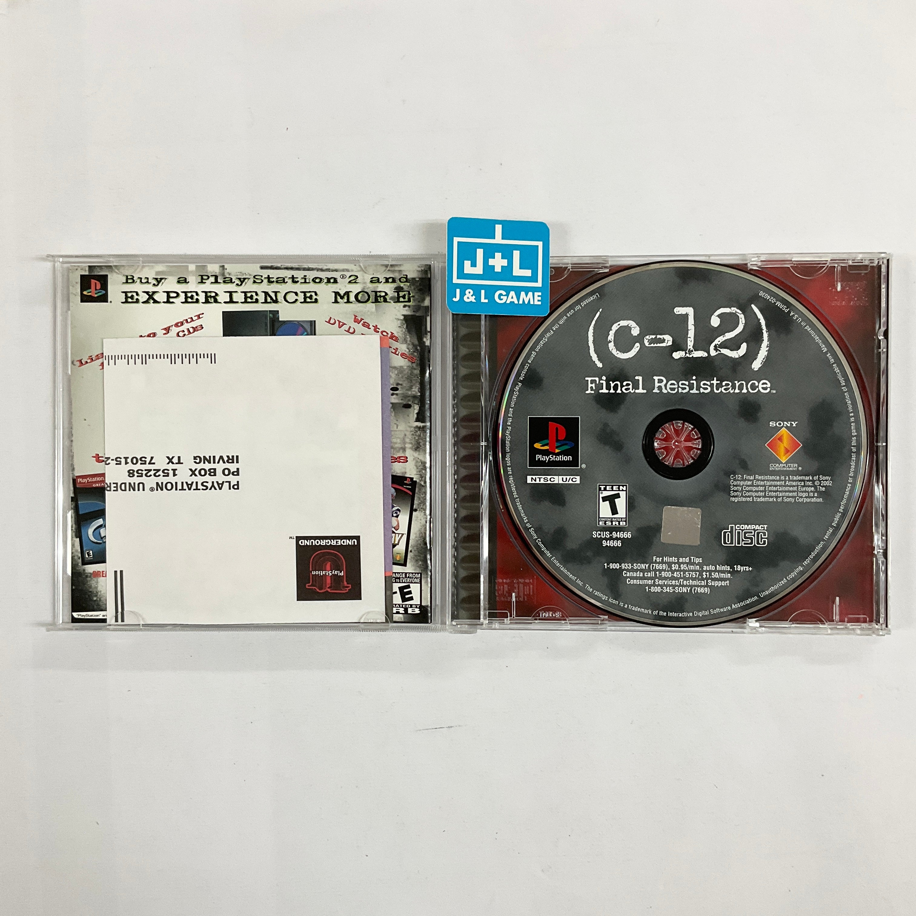 C-12: Final Resistance - (PS1) PlayStation 1 [Pre-Owned] Video Games SCEA   