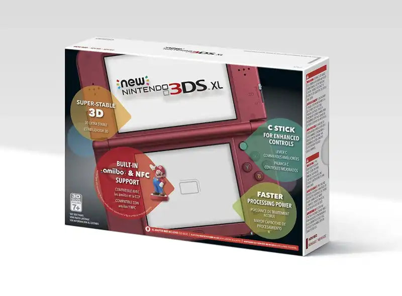 Nintendo New 3DS XL Console (Red) - (3DS) Nintendo 3DS [Pre-Owned] Consoles Nintendo   