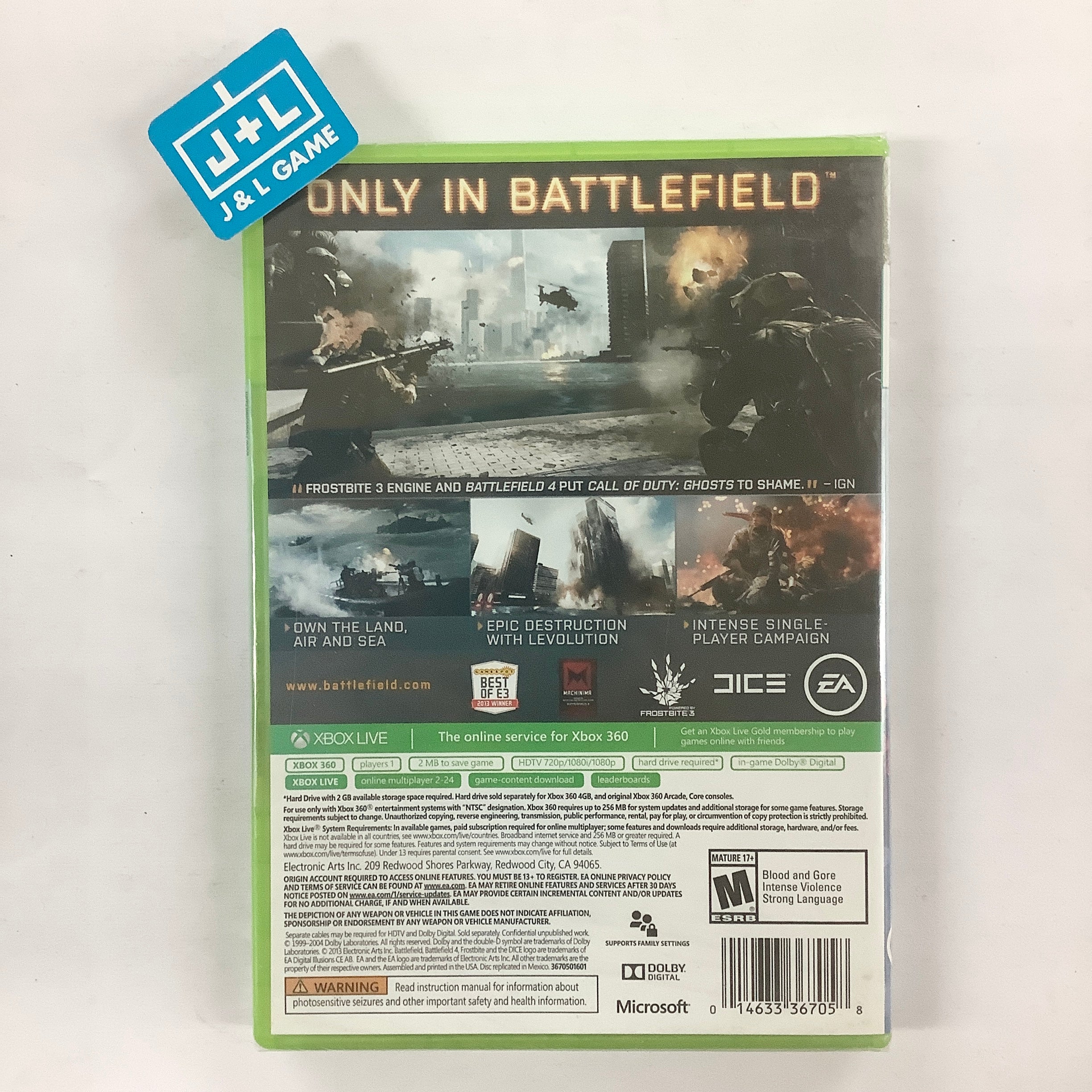 Battlefield 4 - Xbox 360 Video Games Electronic Arts   