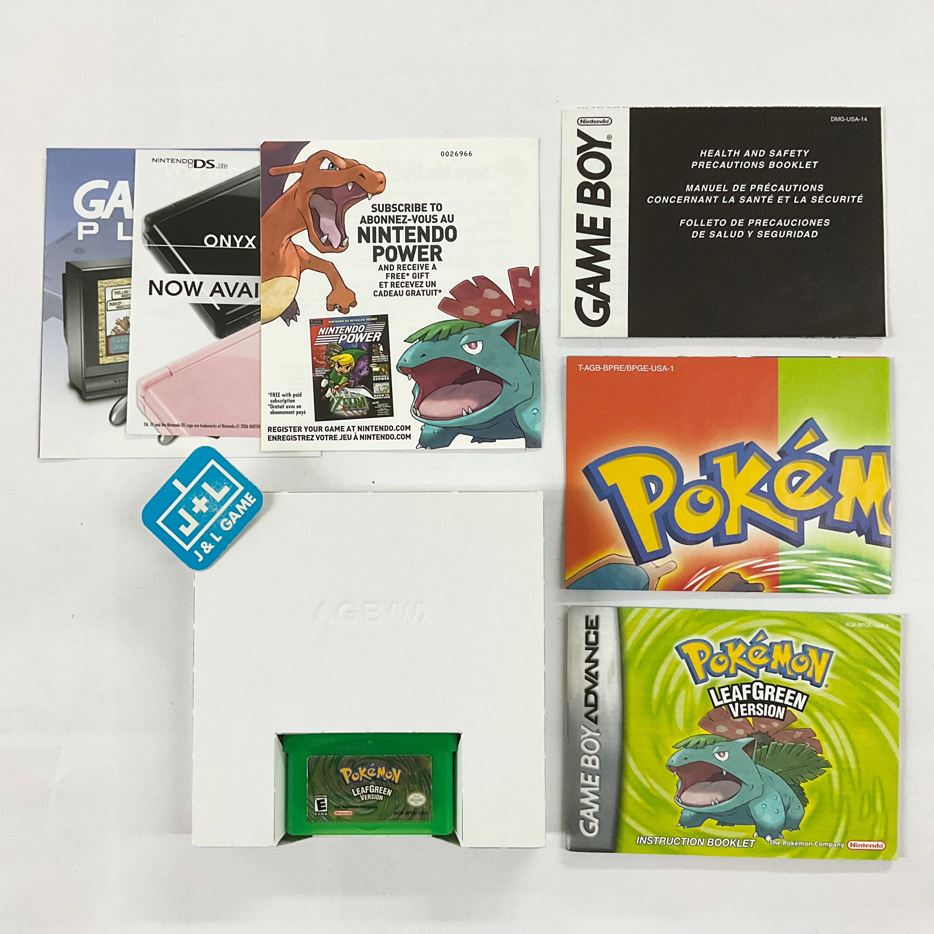 Pokemon LeafGreen Version (Player's Choice) - (GBA) Game Boy Advance [Pre-Owned] Video Games Nintendo   