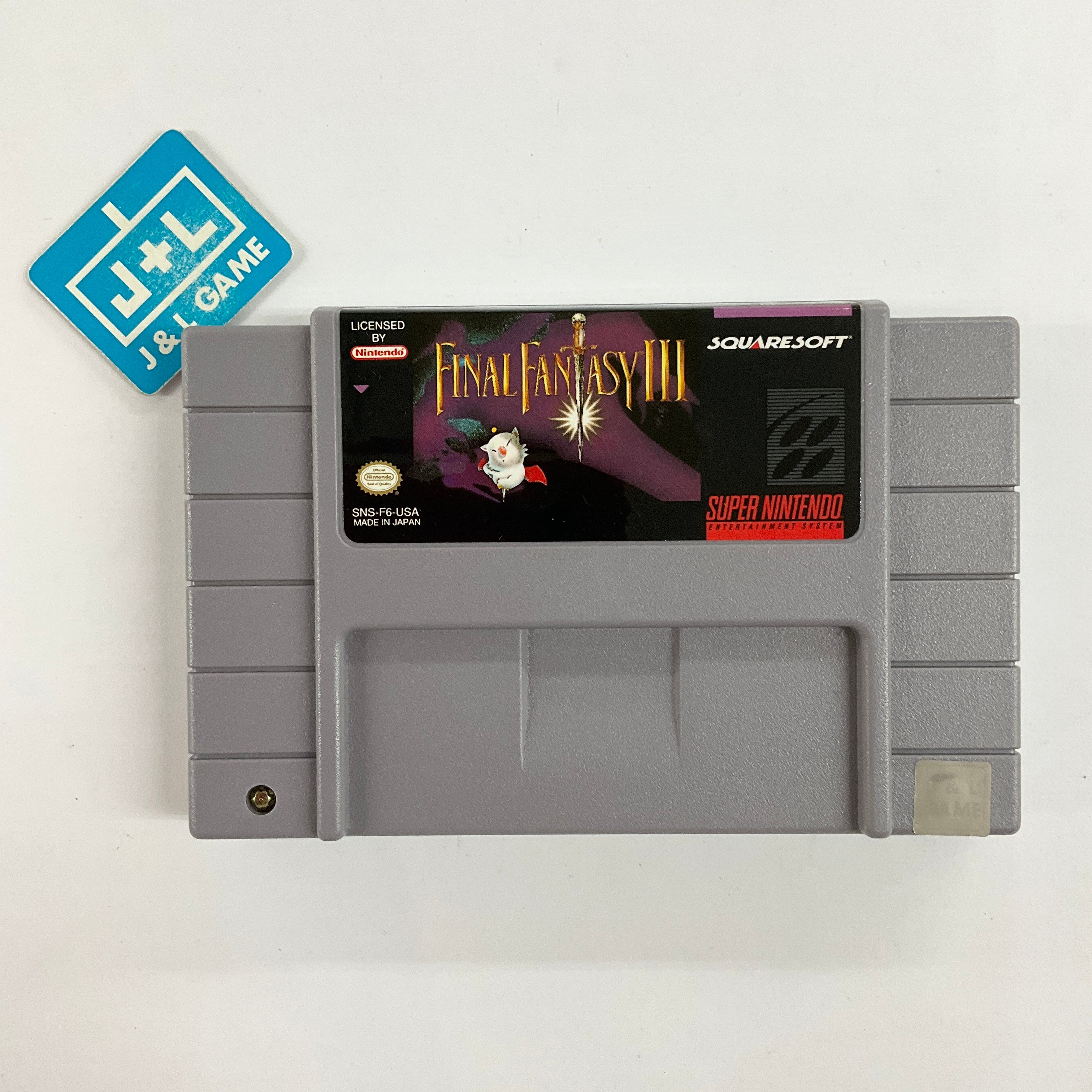 Final Fantasy III - (SNES) Super Nintendo [Pre-Owned] Video Games SquareSoft   