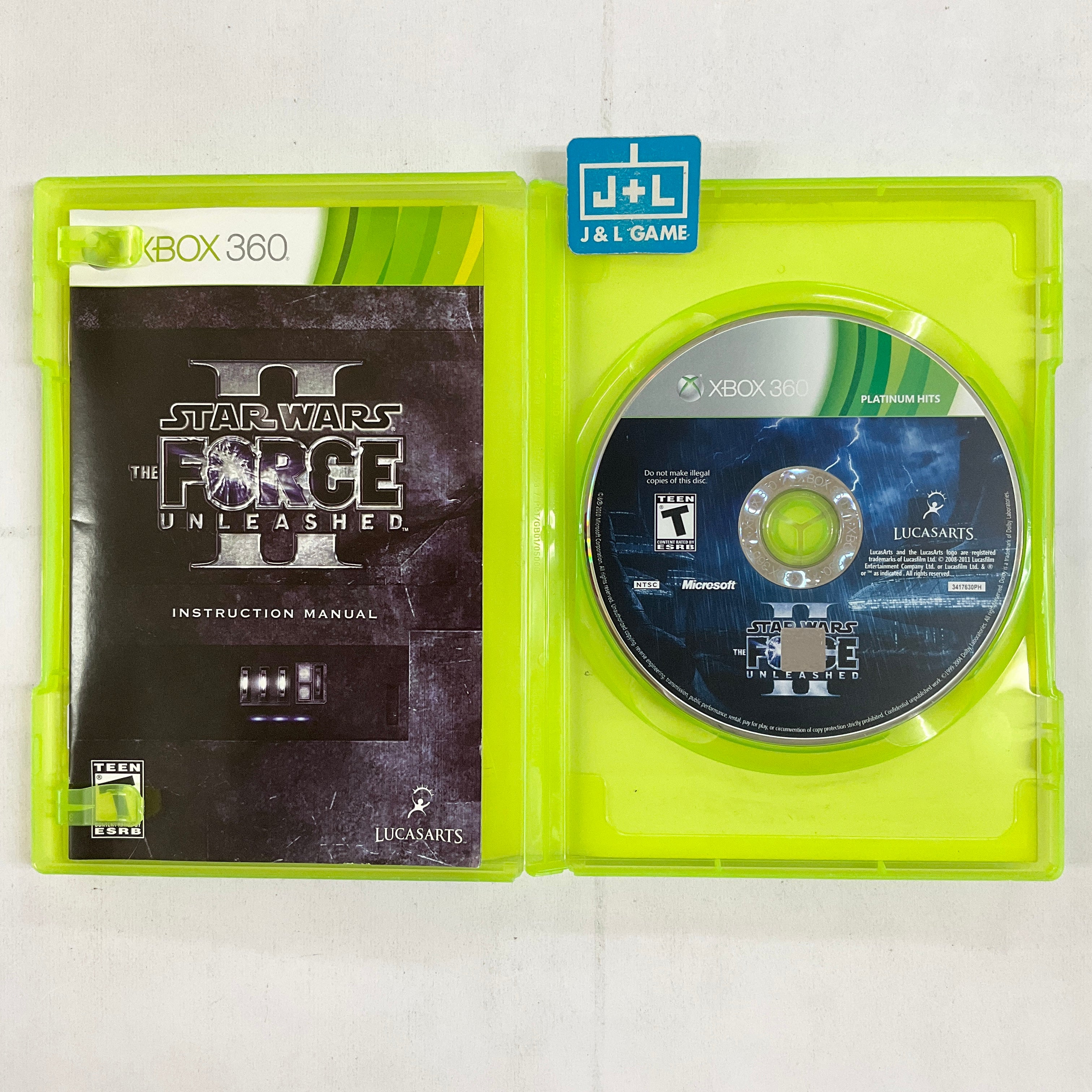 Star Wars: The Force Unleashed II (Platinum Hits) - Xbox 360 [Pre-Owned] Video Games LucasArts   