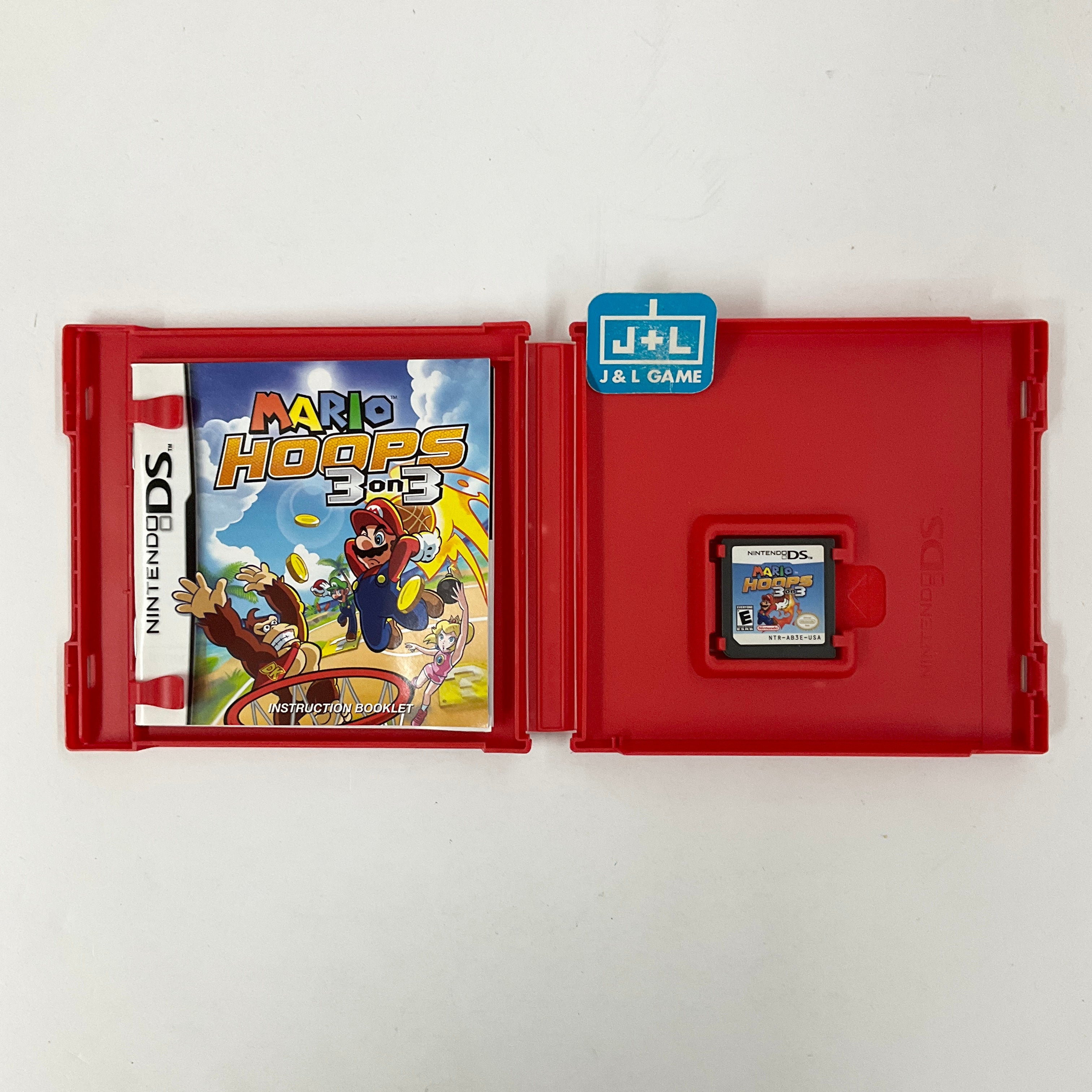 Mario Hoops: 3 On 3 (Red Case) - (NDS) Nintendo DS [Pre-Owned] Video Games Nintendo   