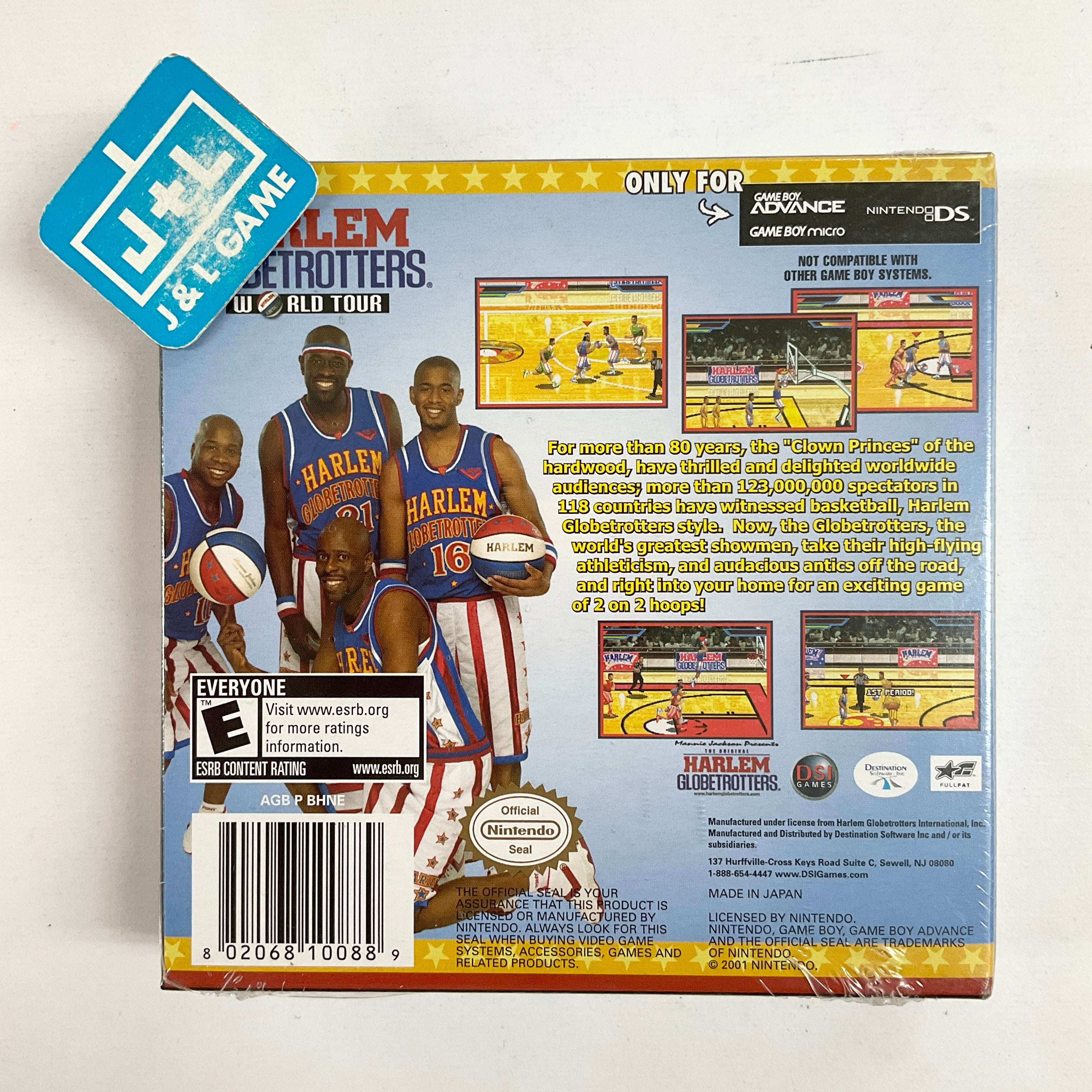 Harlem Globetrotters: World Tour - (GBA) Game Boy Advance Video Games DSI Games   