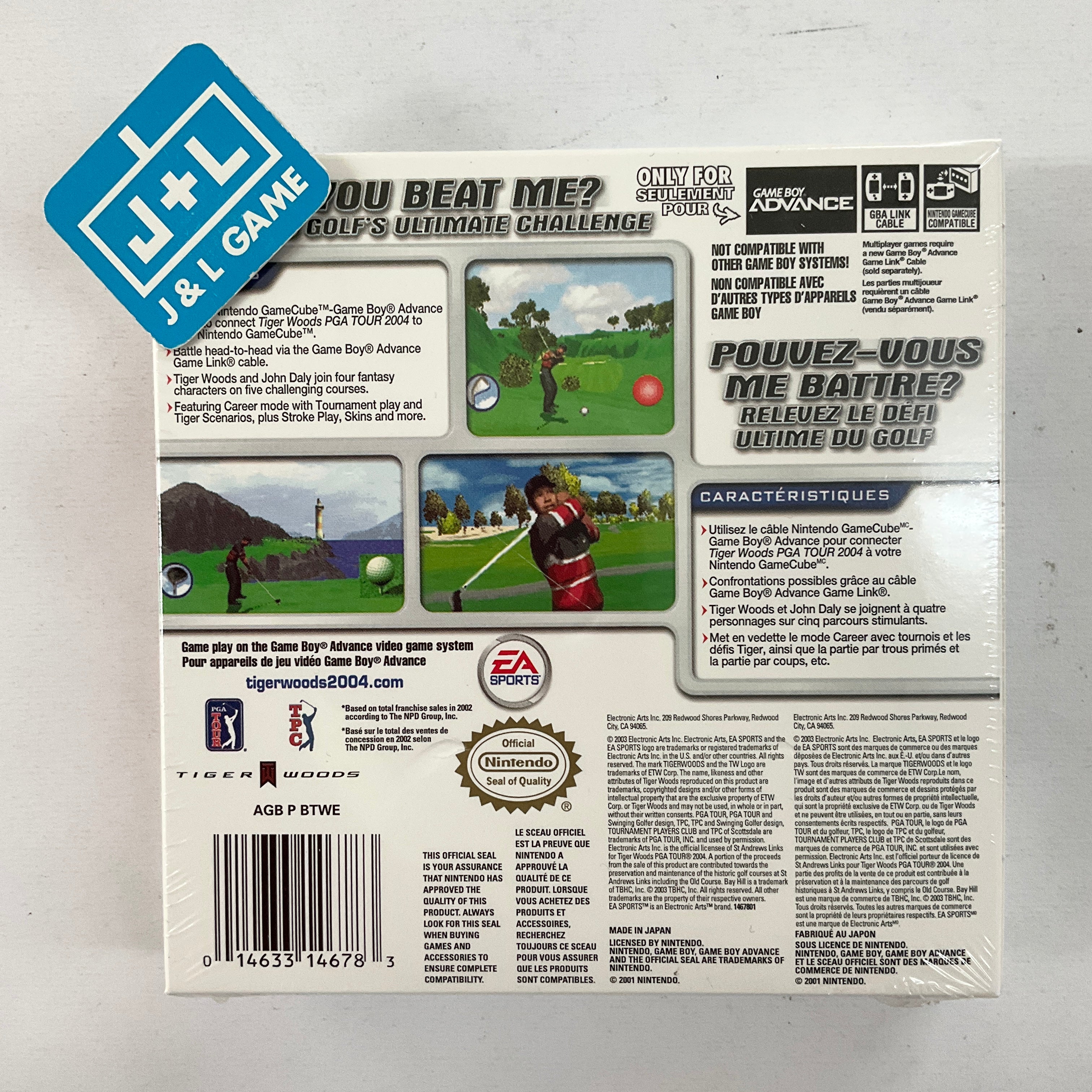 Tiger Woods PGA Tour 2004 - (GBA) Game Boy Advance Video Games Electronic Arts   