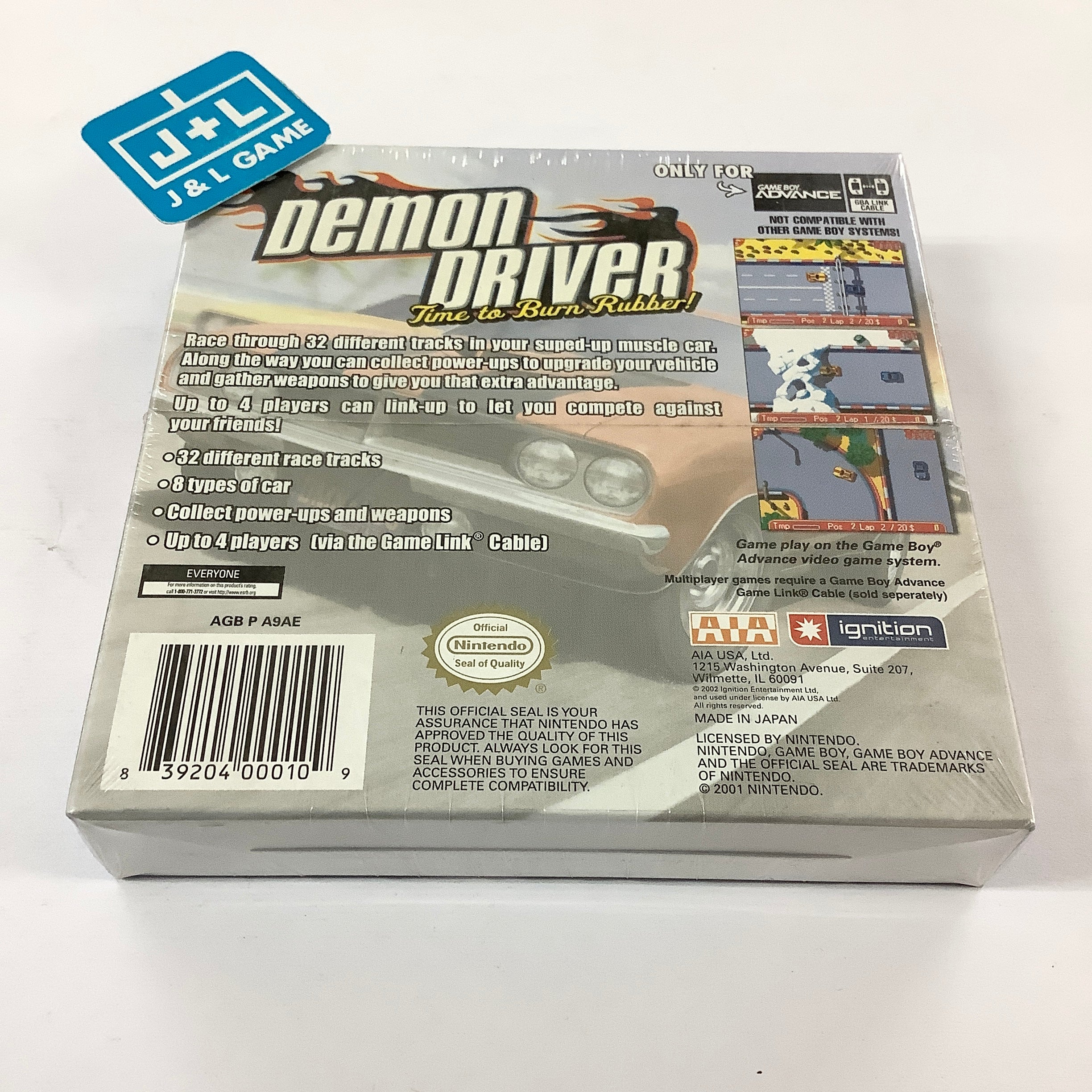 Demon Driver: Time to Burn Rubber - (GBA) Game Boy Advance Video Games Ignition Entertainment   