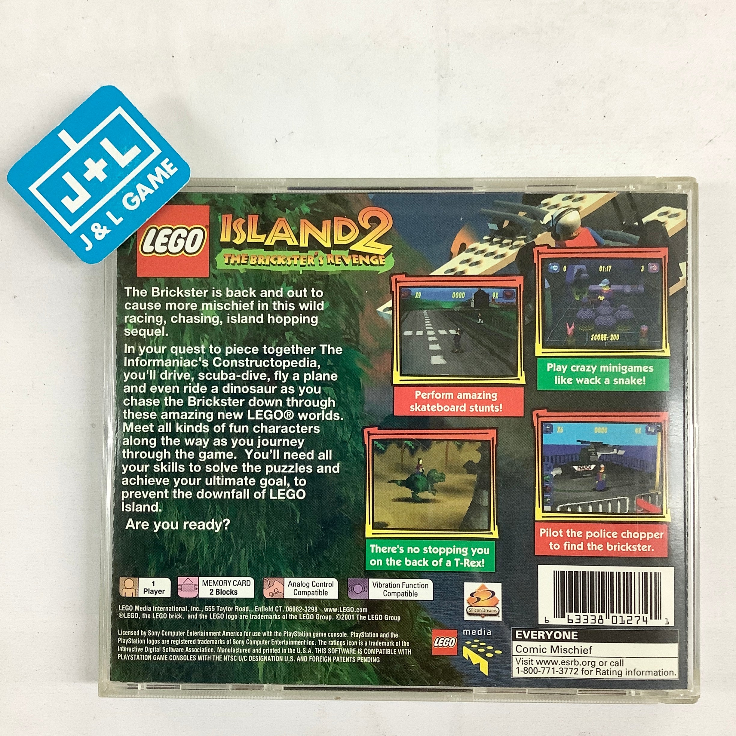 LEGO Island 2: The Brickster's Revenge - (PS1) PlayStation 1 [Pre-Owned] Video Games Lego Media   