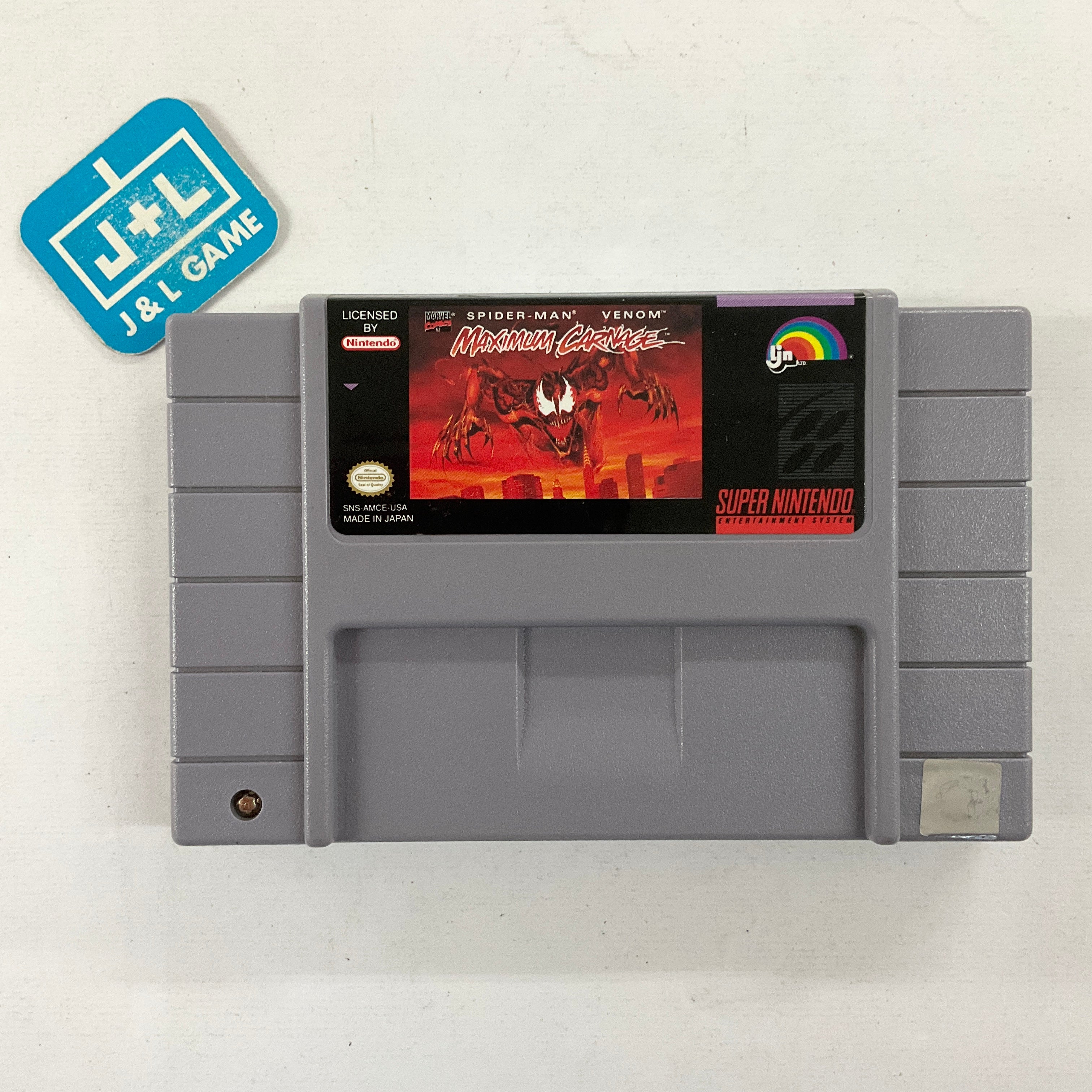 Spider-Man & Venom: Maximum Carnage (Gray) - (SNES) Super Nintendo [Pre-Owned] Video Games LJN Ltd.   