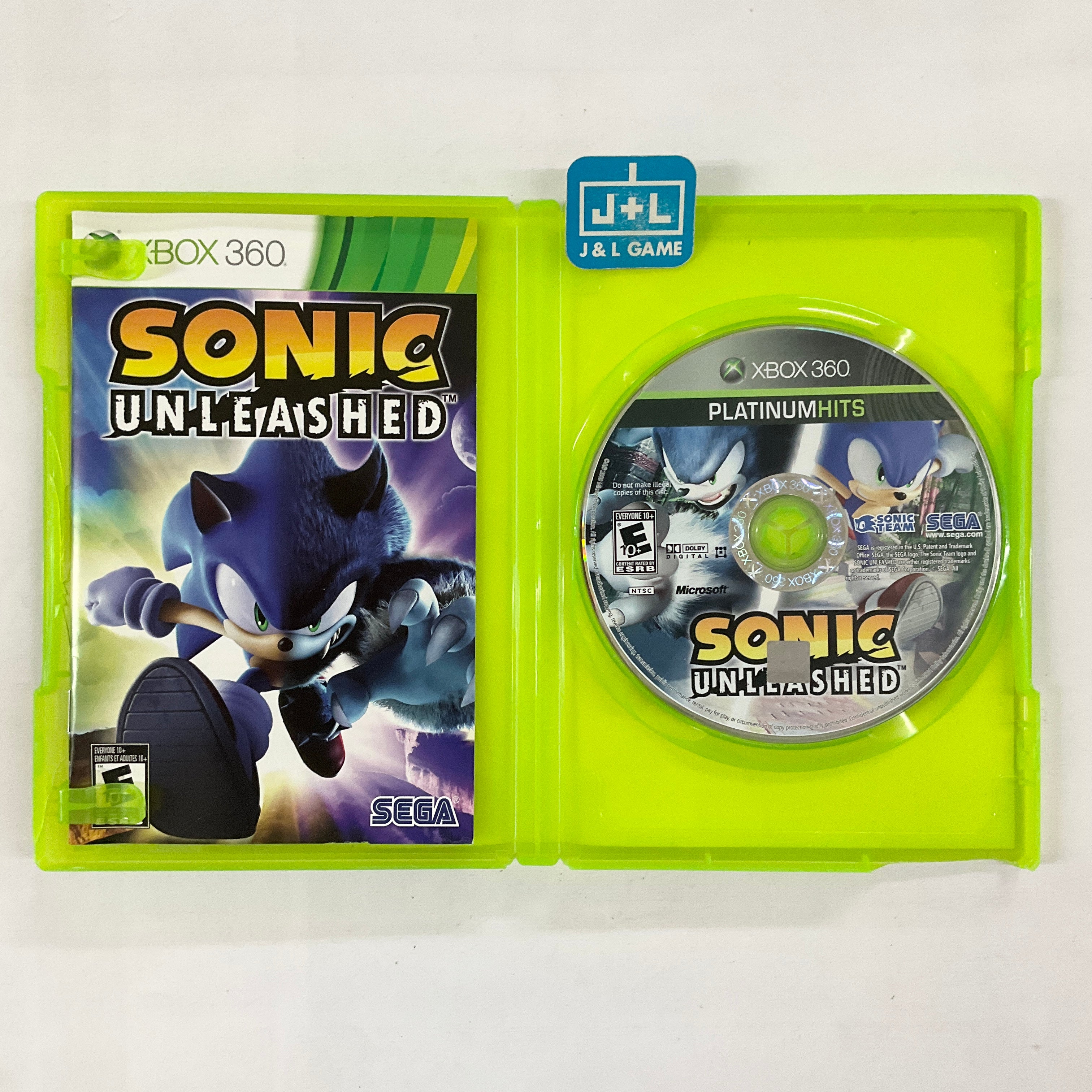 Sonic Unleashed (Platinum Hits) - Xbox 360 [Pre-Owned] Video Games Sega   