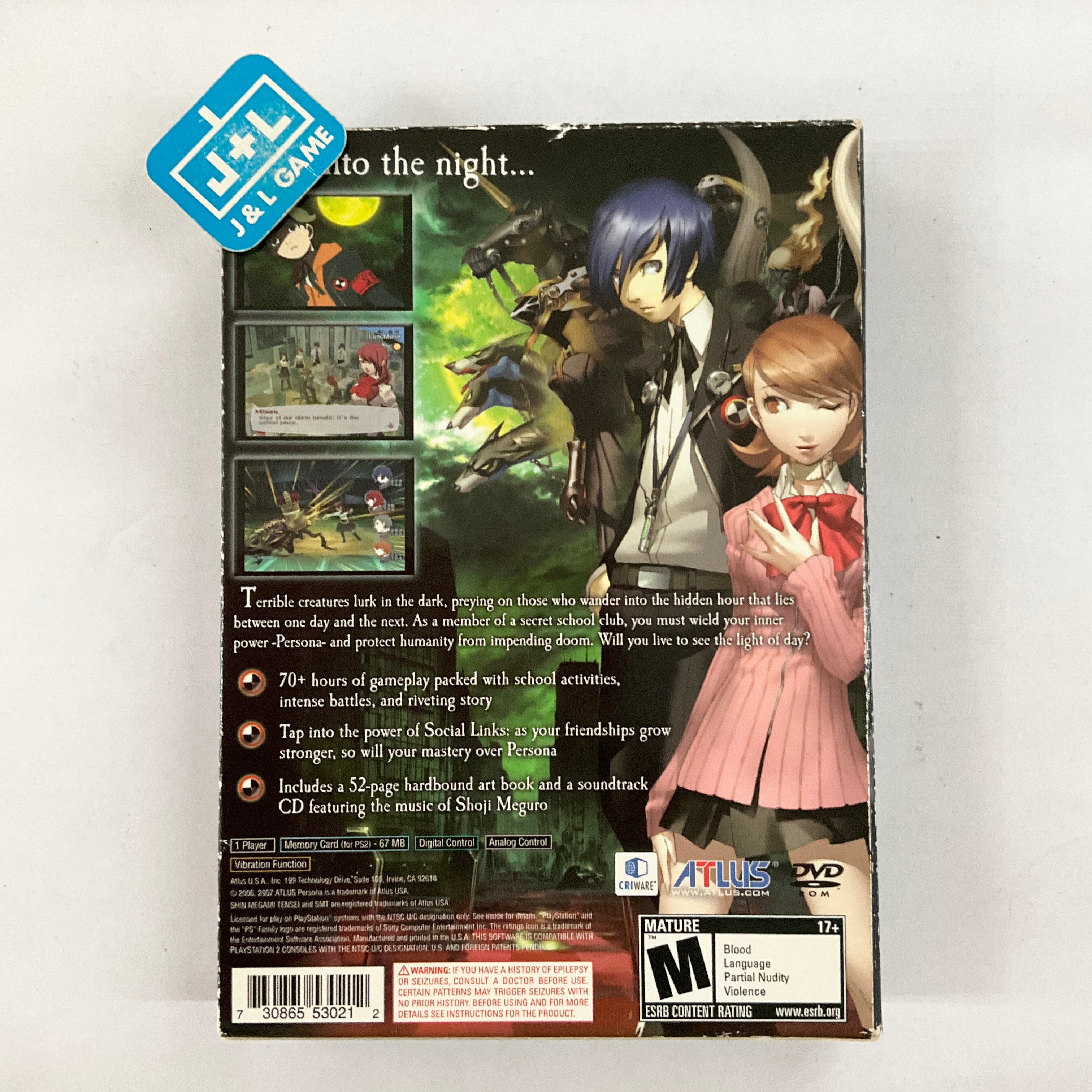 Shin Megami Tensei: Persona 3 (Limited Edition) - (PS2) PlayStation 2 [Pre-Owned] Video Games Atlus   