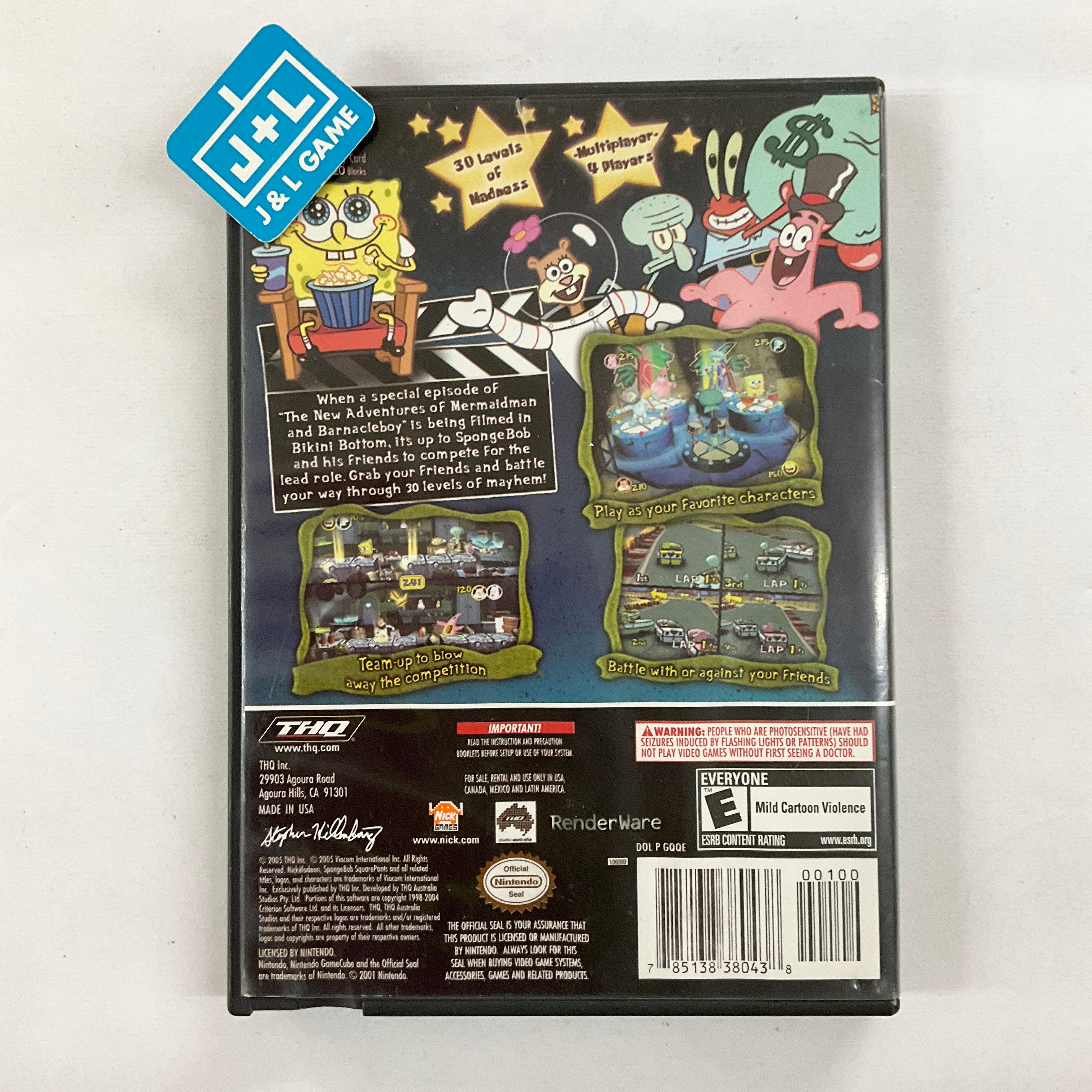 SpongeBob SquarePants: Lights, Camera, Pants! - (GC) GameCube [Pre-Owned] Video Games THQ   