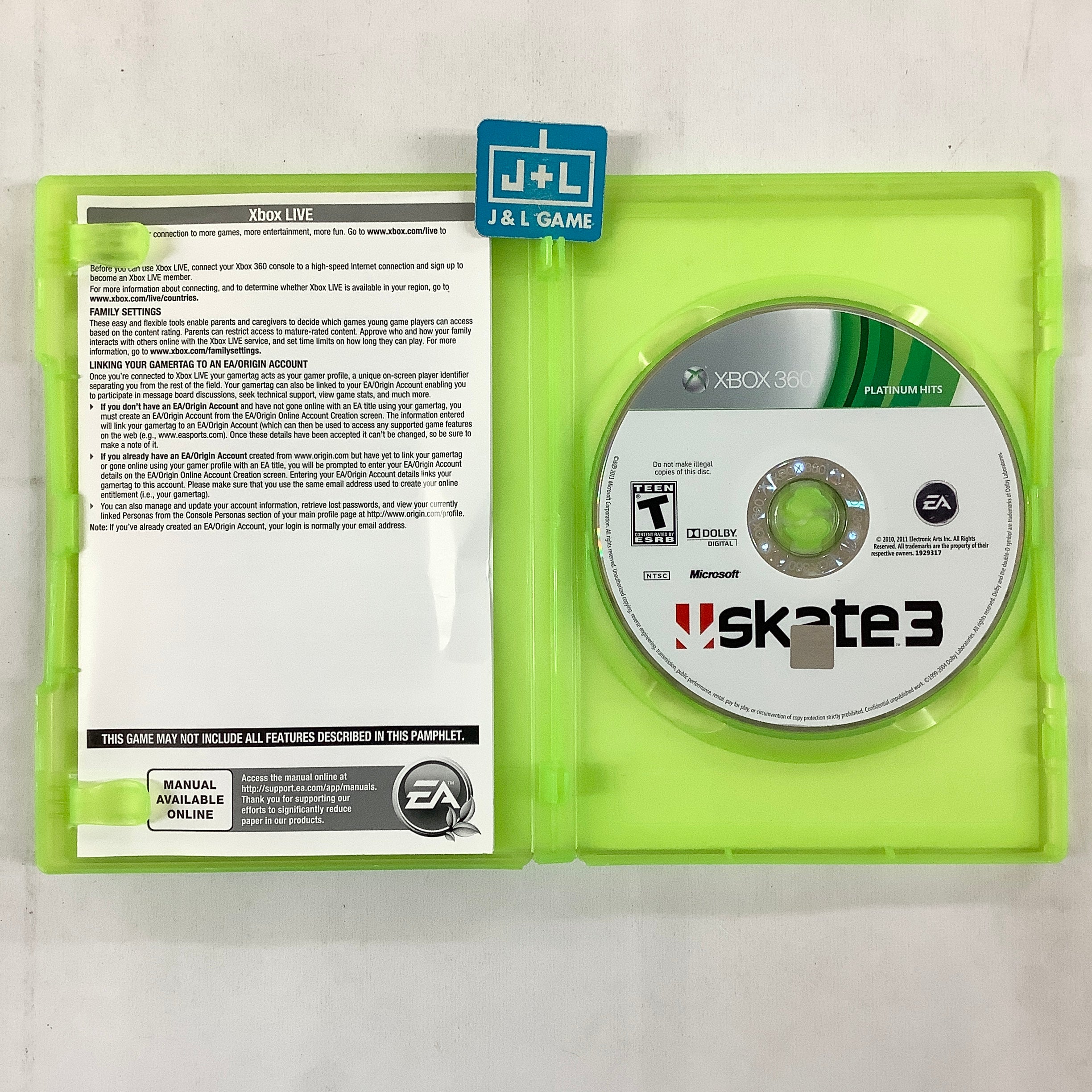 Skate 3 (Platinum Hits) - Xbox 360 [Pre-Owned] Video Games EA Games   