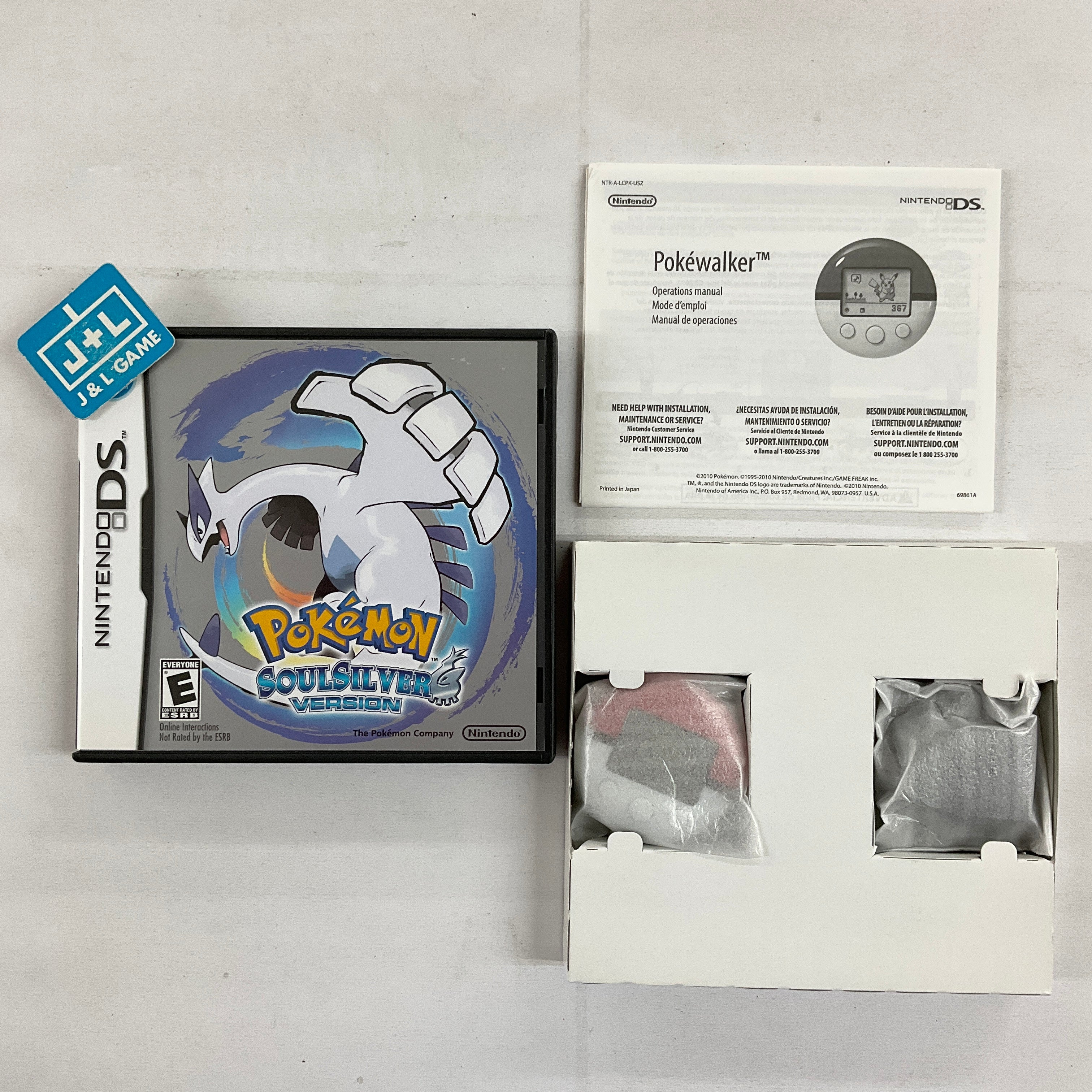 Pokemon SoulSilver Version (W/ Pokewalker)- (NDS) Nintendo DS [Pre-Owned] Video Games Nintendo   