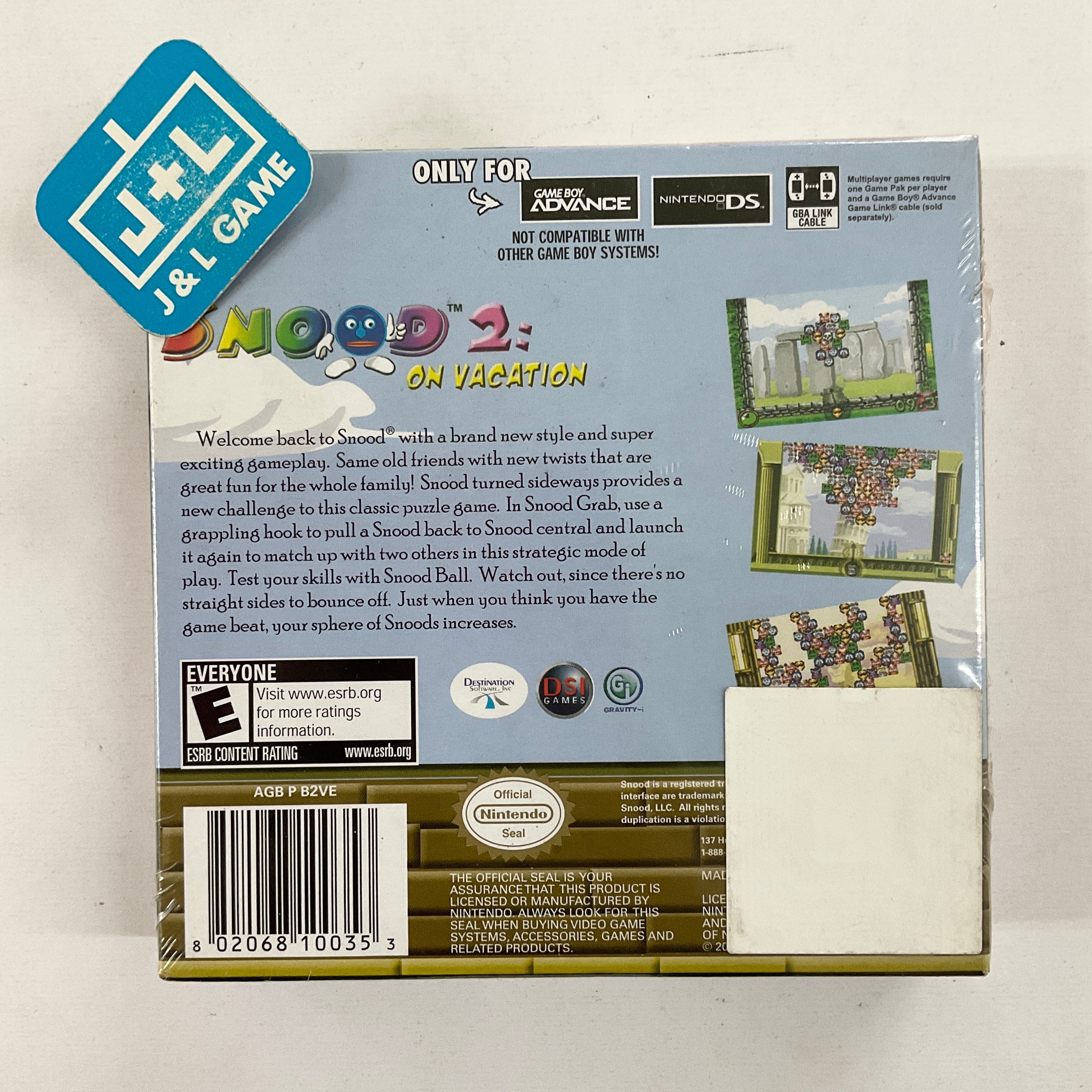 Snood 2: On Vacation - (GBA) Game Boy Advance Video Games Destination Software   